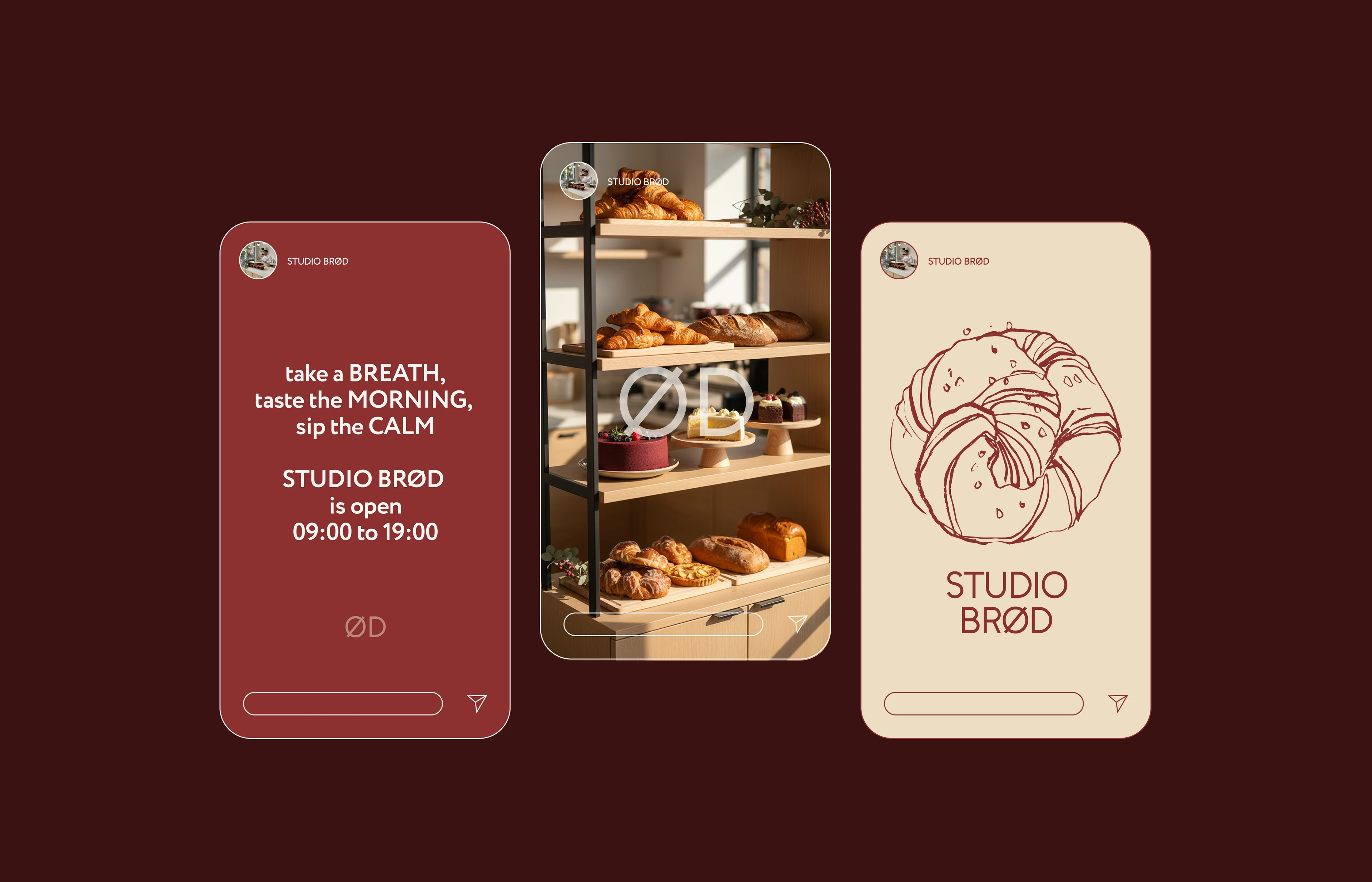 studio brød | bakery & coffee bar — Изображение №6 — Интерфейсы, Брендинг на Dprofile