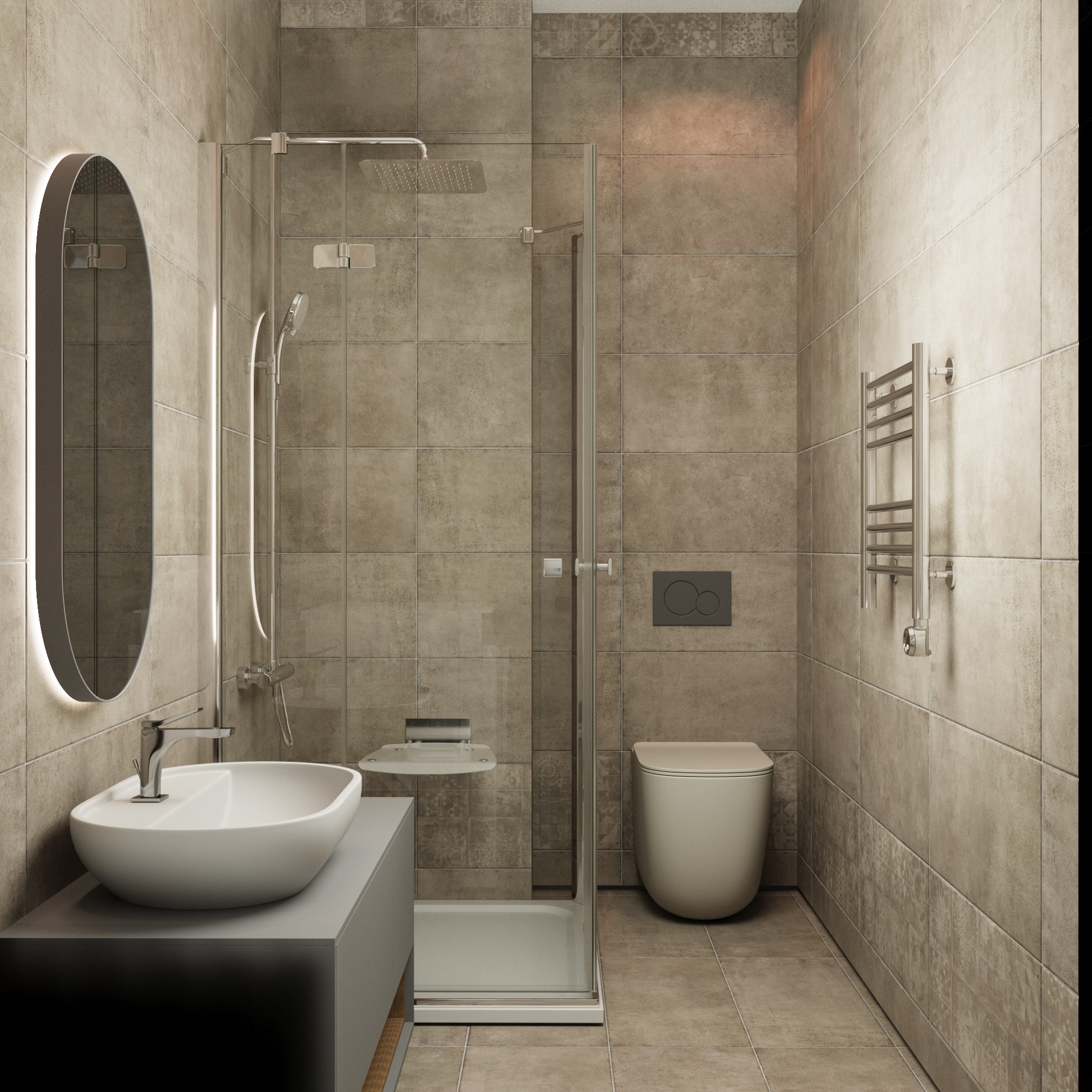 Визуализация - квартира 34 м² — Изображение №6 — 3D на Dprofile