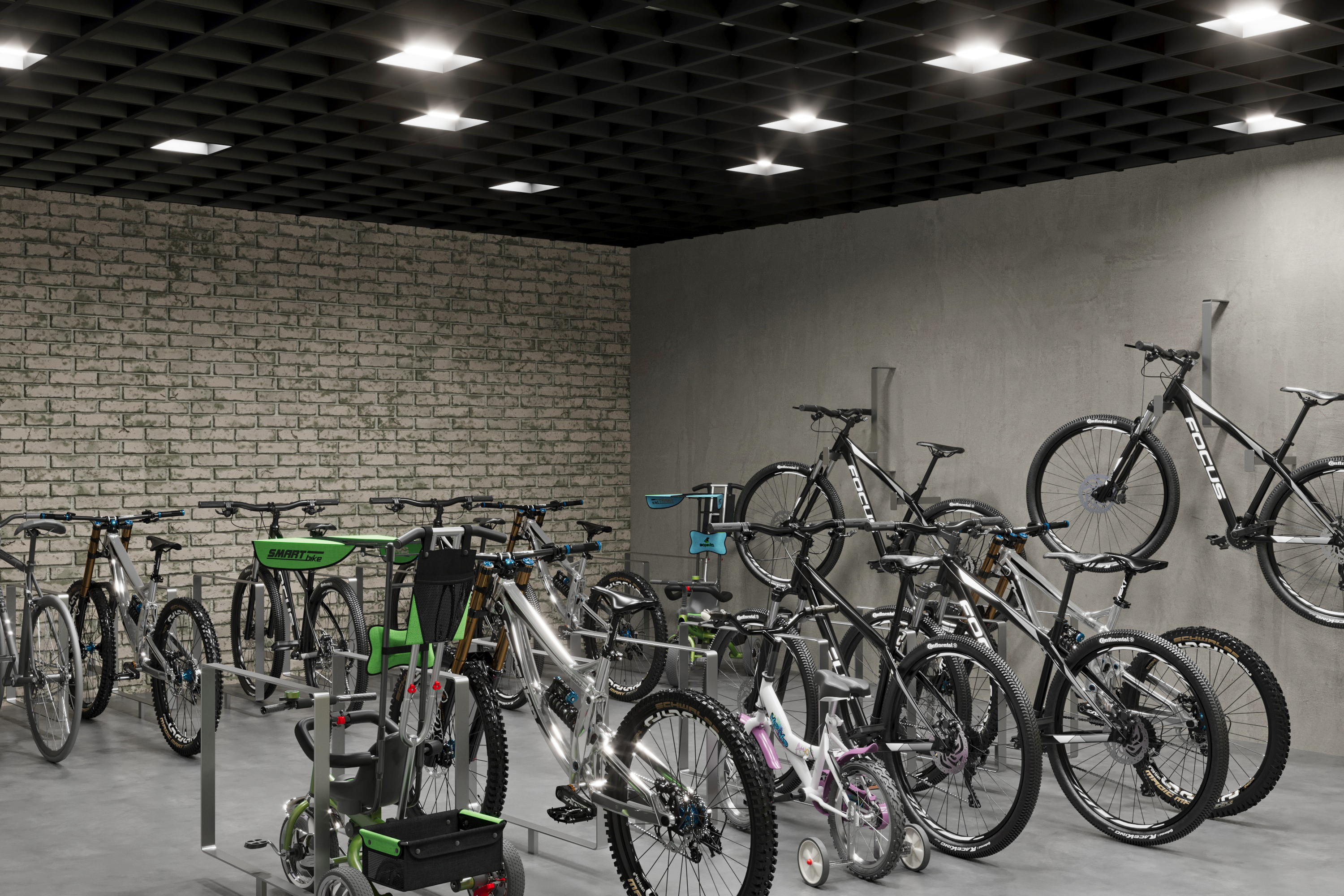 Визуализация цокольного этажа ЖК — Изображение №7 — 3D на Dprofile