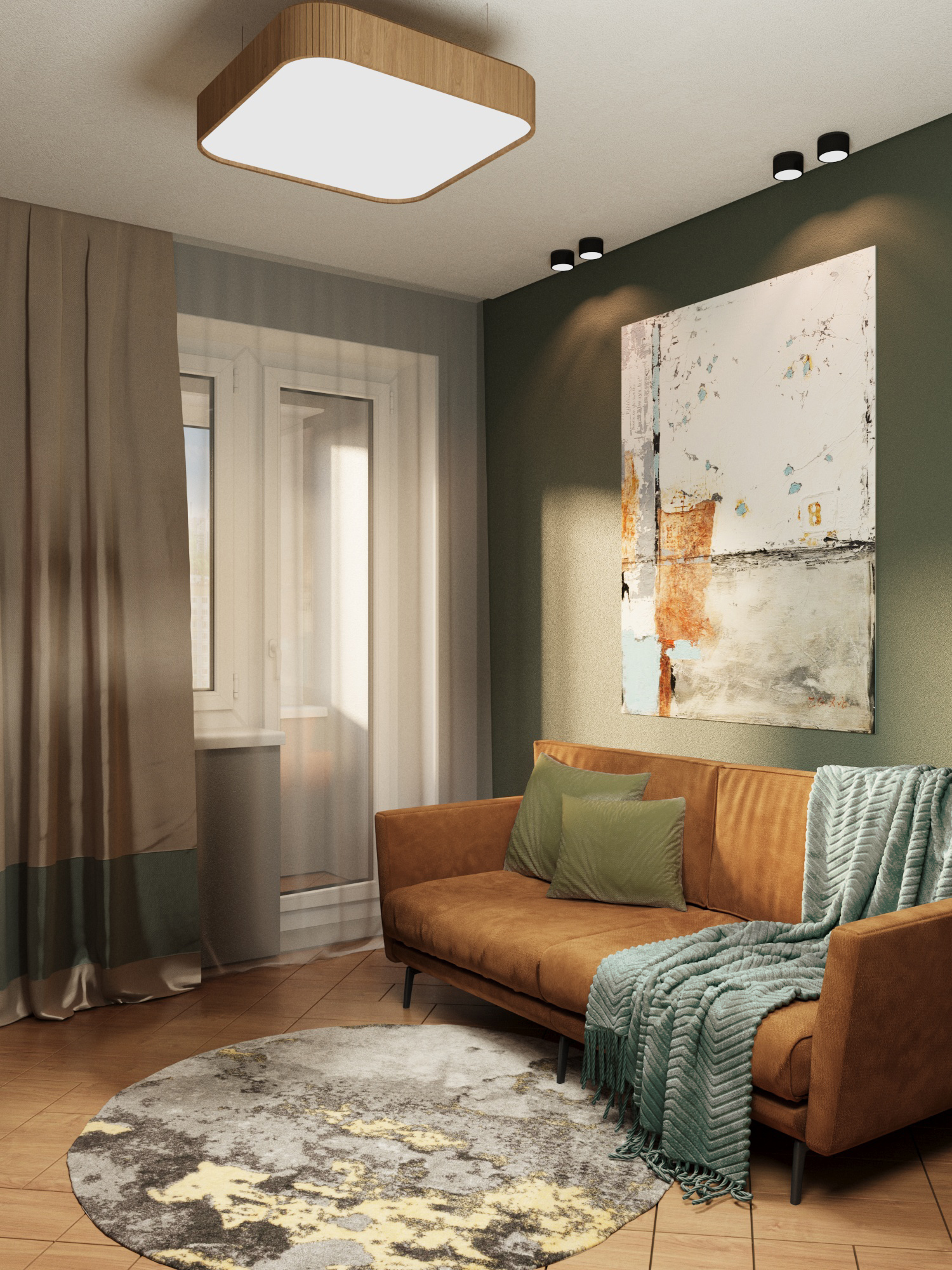 Визуализация - квартира 34 м² — Изображение №1 — 3D на Dprofile