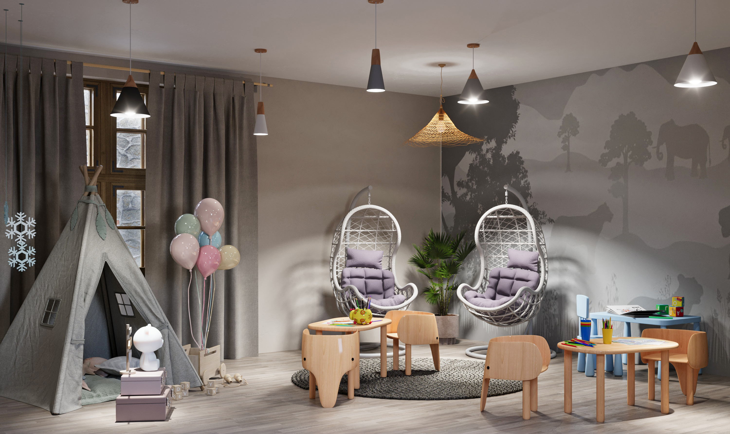 Визуализация цокольного этажа ЖК — Изображение №4 — 3D на Dprofile