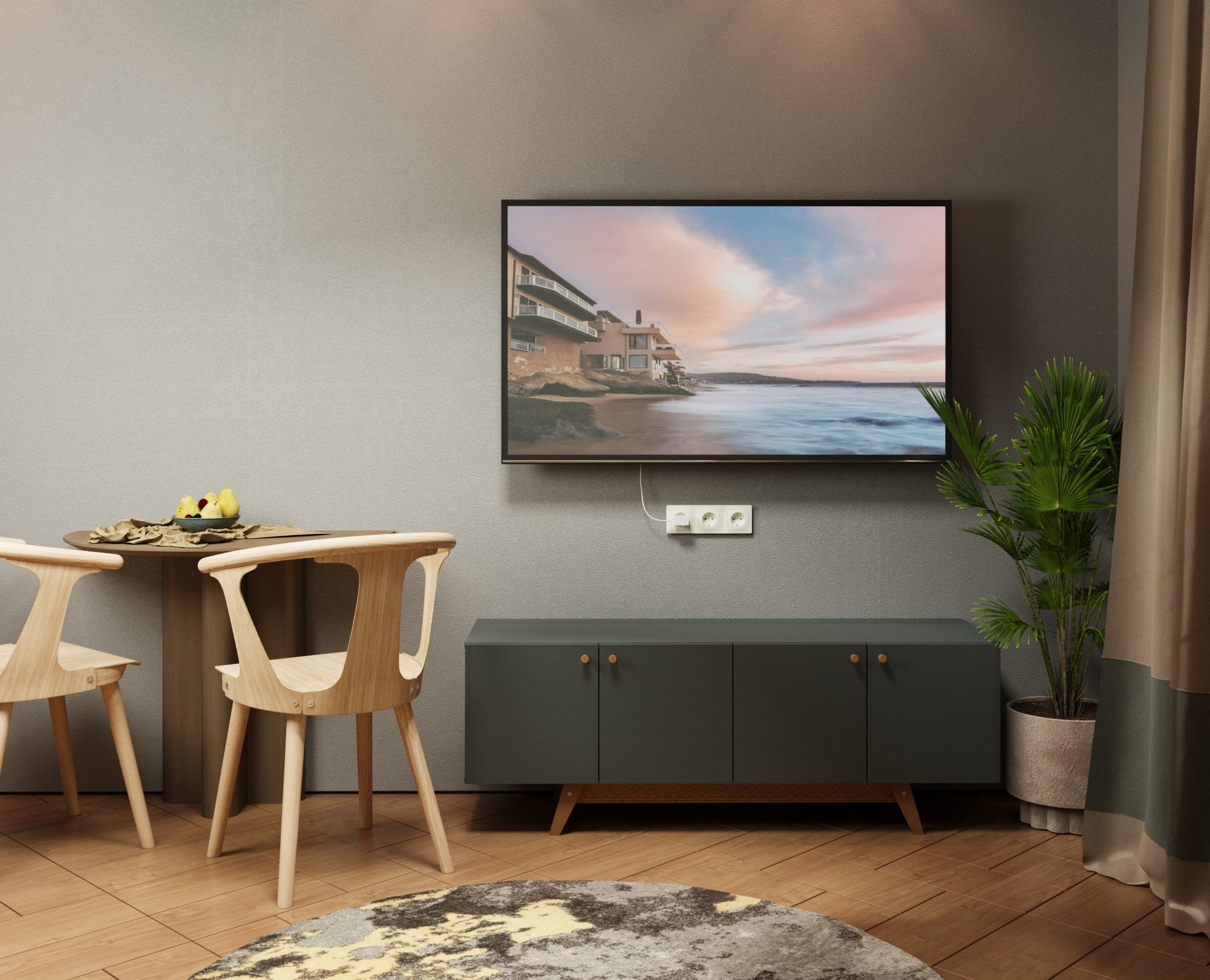 Визуализация - квартира 34 м² — 3D на Dprofile