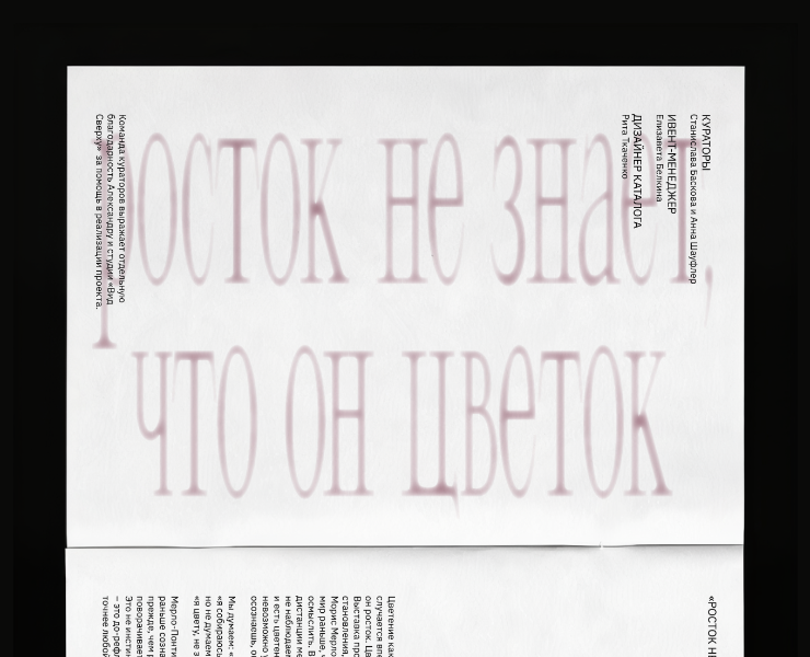 Каталог выставки «Росток не знает, что он цветок» — Брендинг, Графика на Dprofile