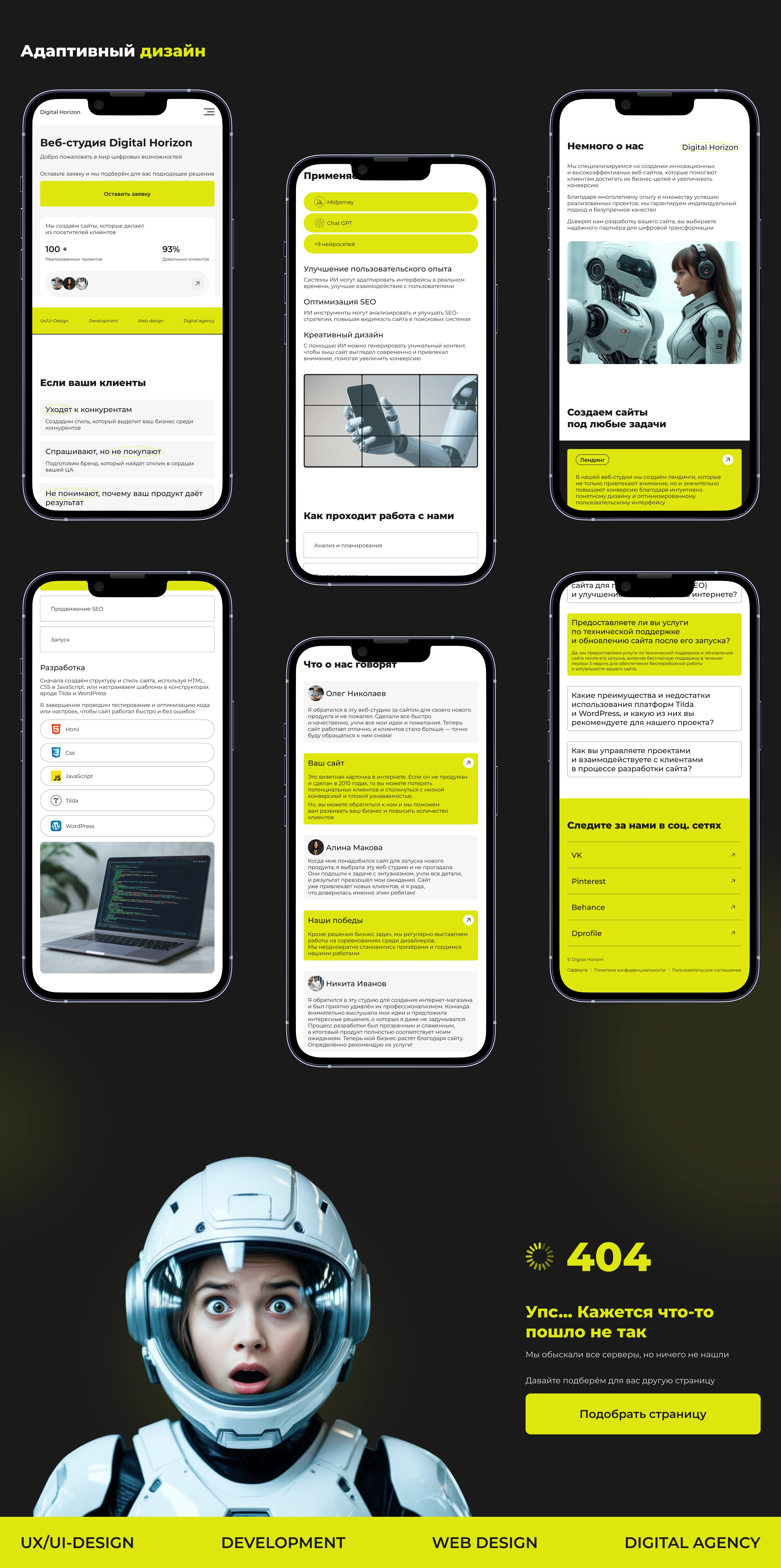 Веб-студия Digital Horizon — Изображение №8 — Интерфейсы на Dprofile