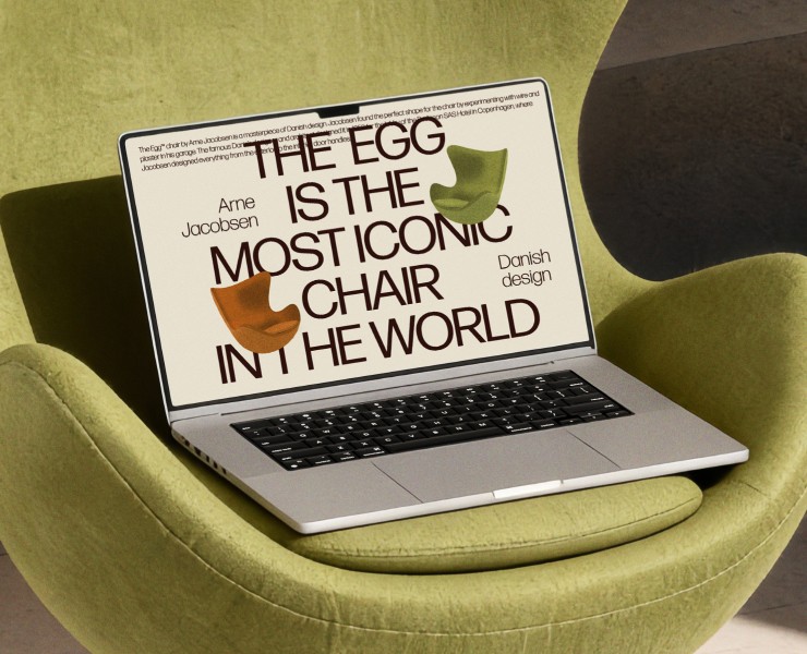 The Egg: Web & Visual Concept легендарного кресла — Брендинг, Иллюстрация на Dprofile