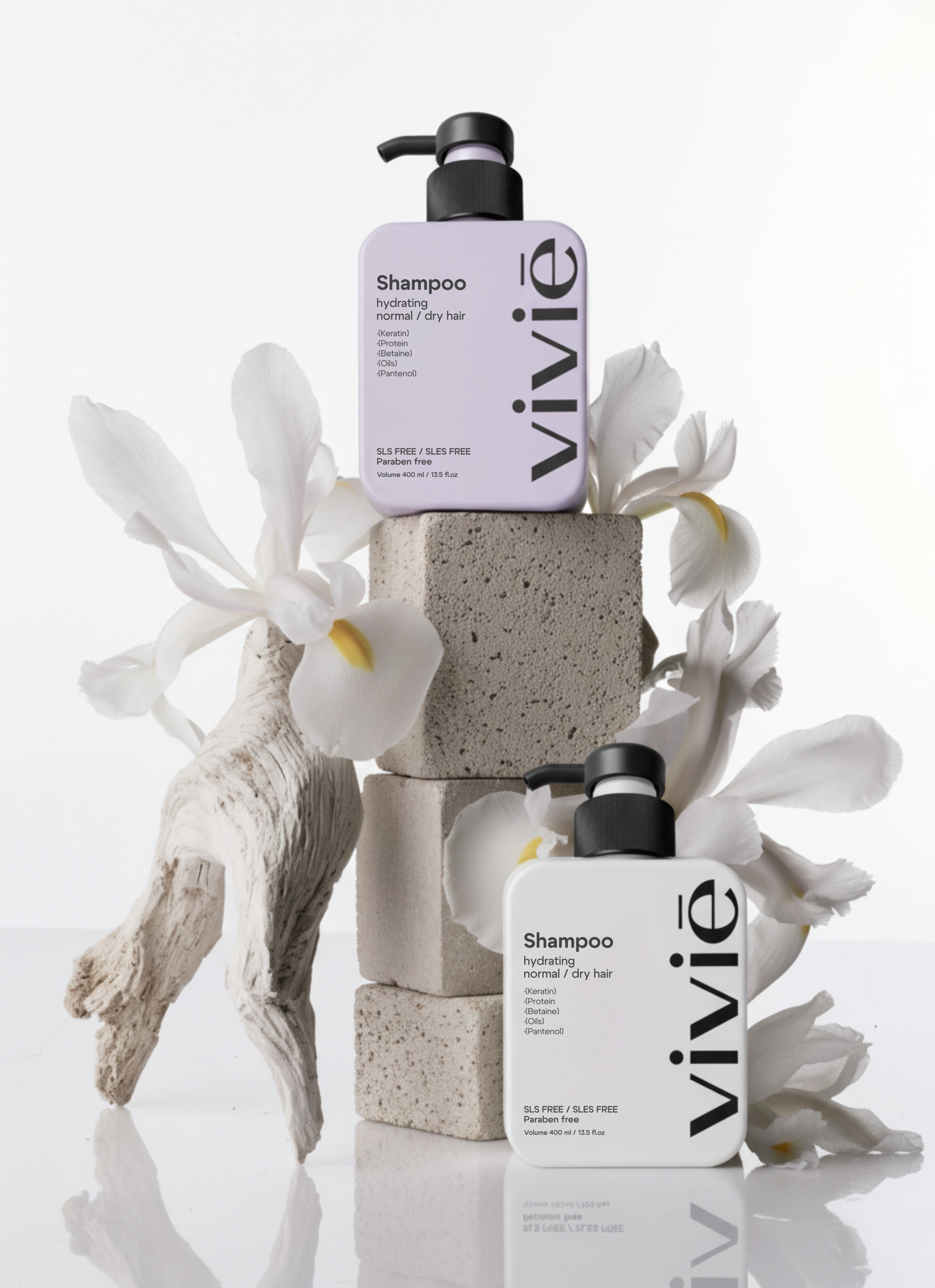 Vivié | Упаковка и логотип бренда косметики для волос. — Изображение №1 — Интерфейсы, Брендинг на Dprofile