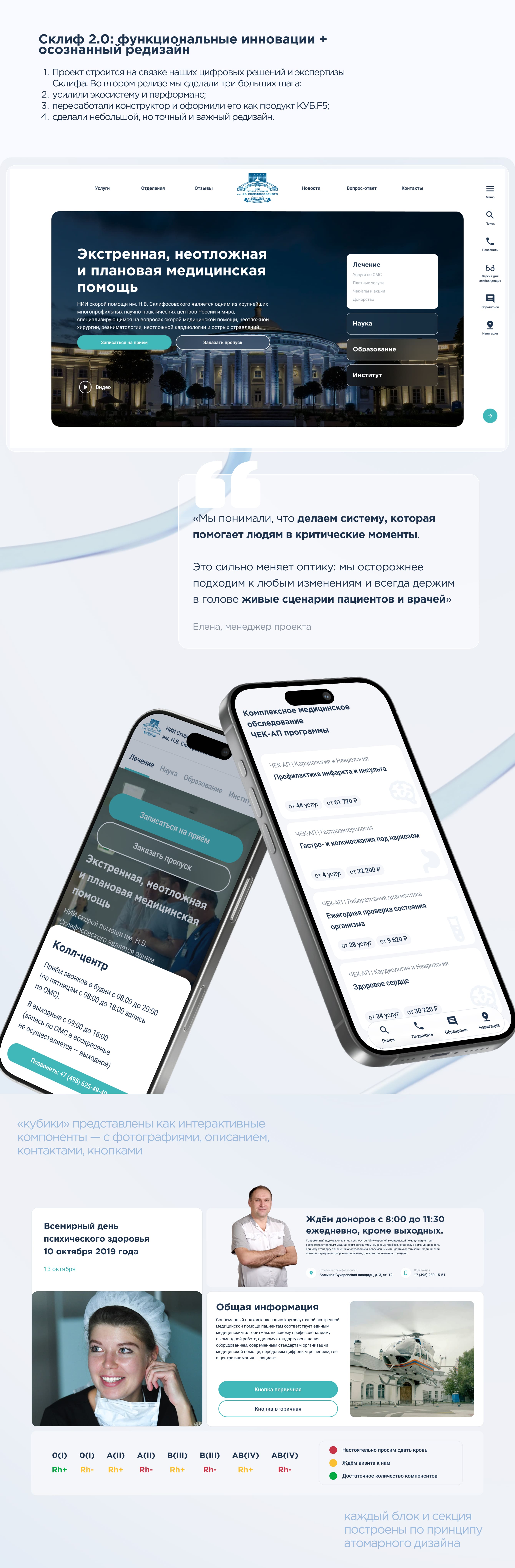 СКЛИФ | Экосистема 360 для НИИ: многосайтовость, личные кабинеты, no-code инструмент КУБ.F5 — Изображение №17 — Интерфейсы на Dprofile