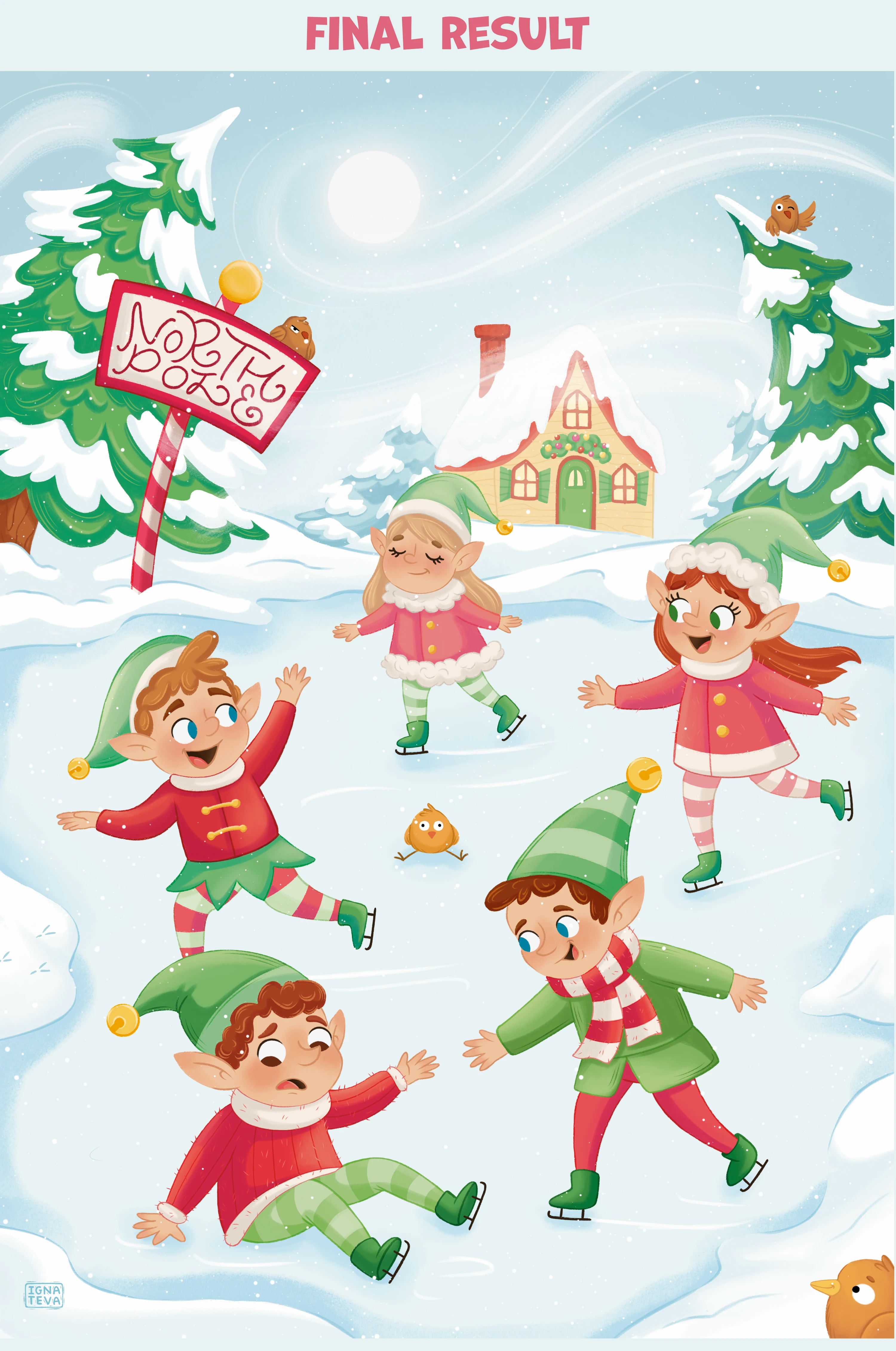 Puzzles for kids | Winter illustration — Изображение №3 — Иллюстрация на Dprofile