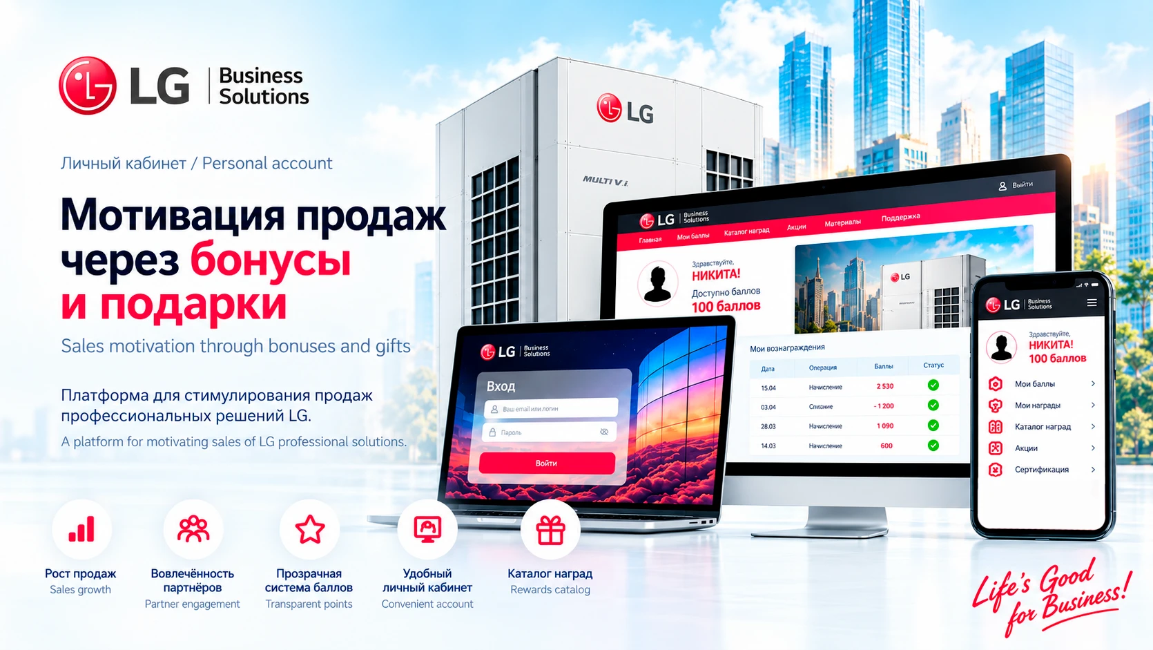 Платформа мотивации продаж LG — Изображение №1 — Интерфейсы на Dprofile