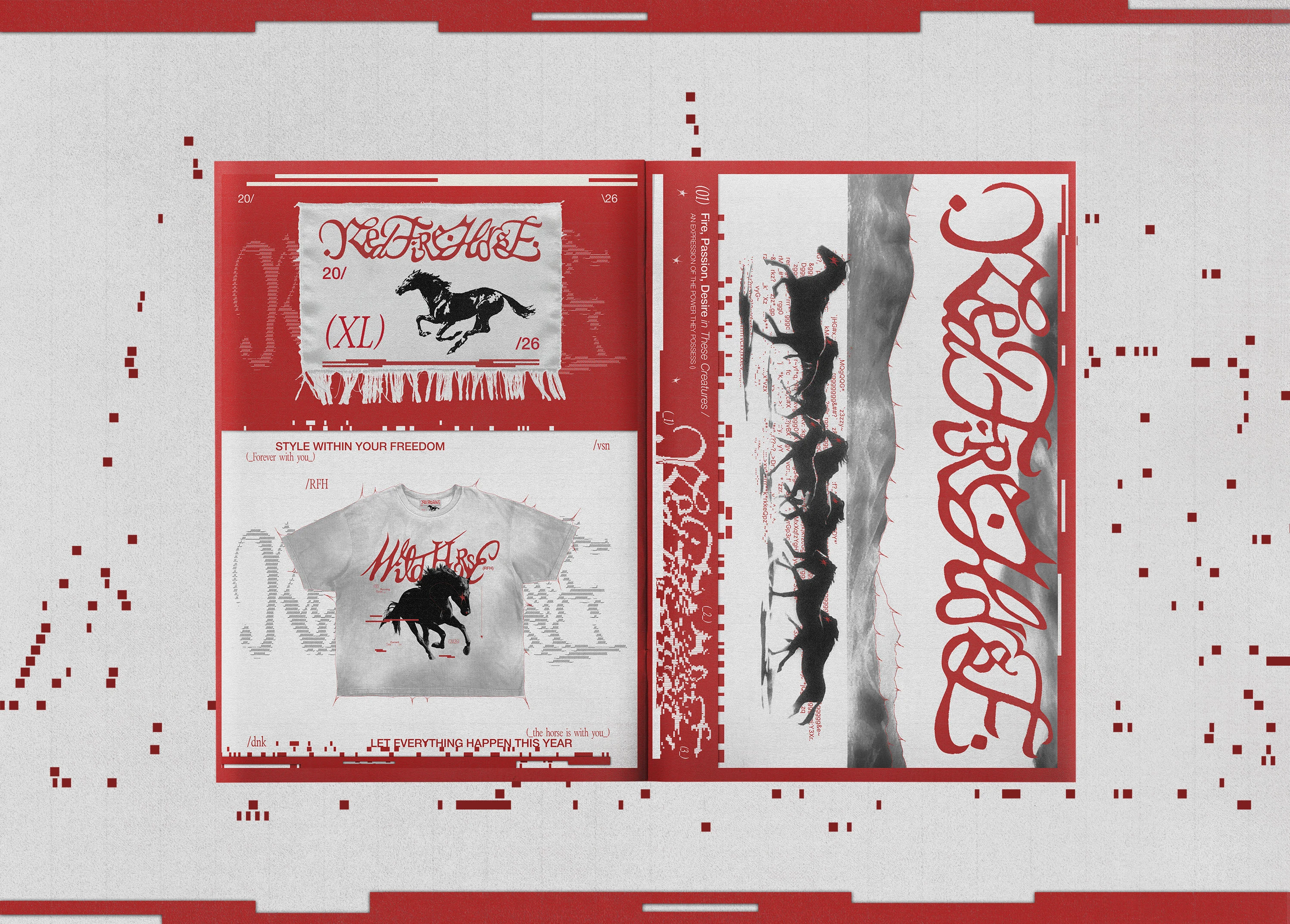 RED FIRE HORSE & WILD HORSE — Изображение №4 — Брендинг, Графика на Dprofile