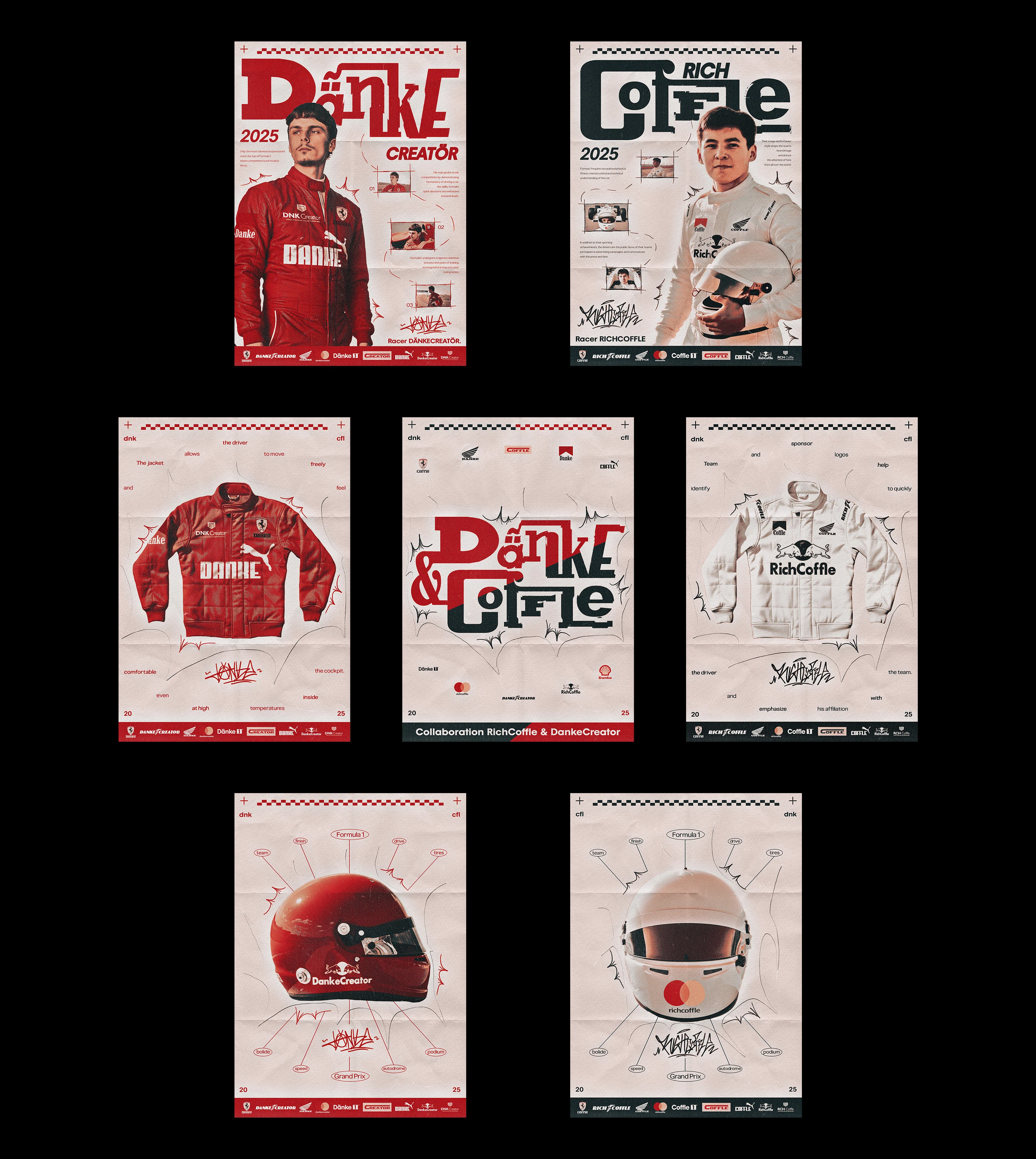 FORMULA 1 (RICHCOFFLE & DÄNKECREATÖR.) — Изображение №7 — Брендинг, Анимация на Dprofile