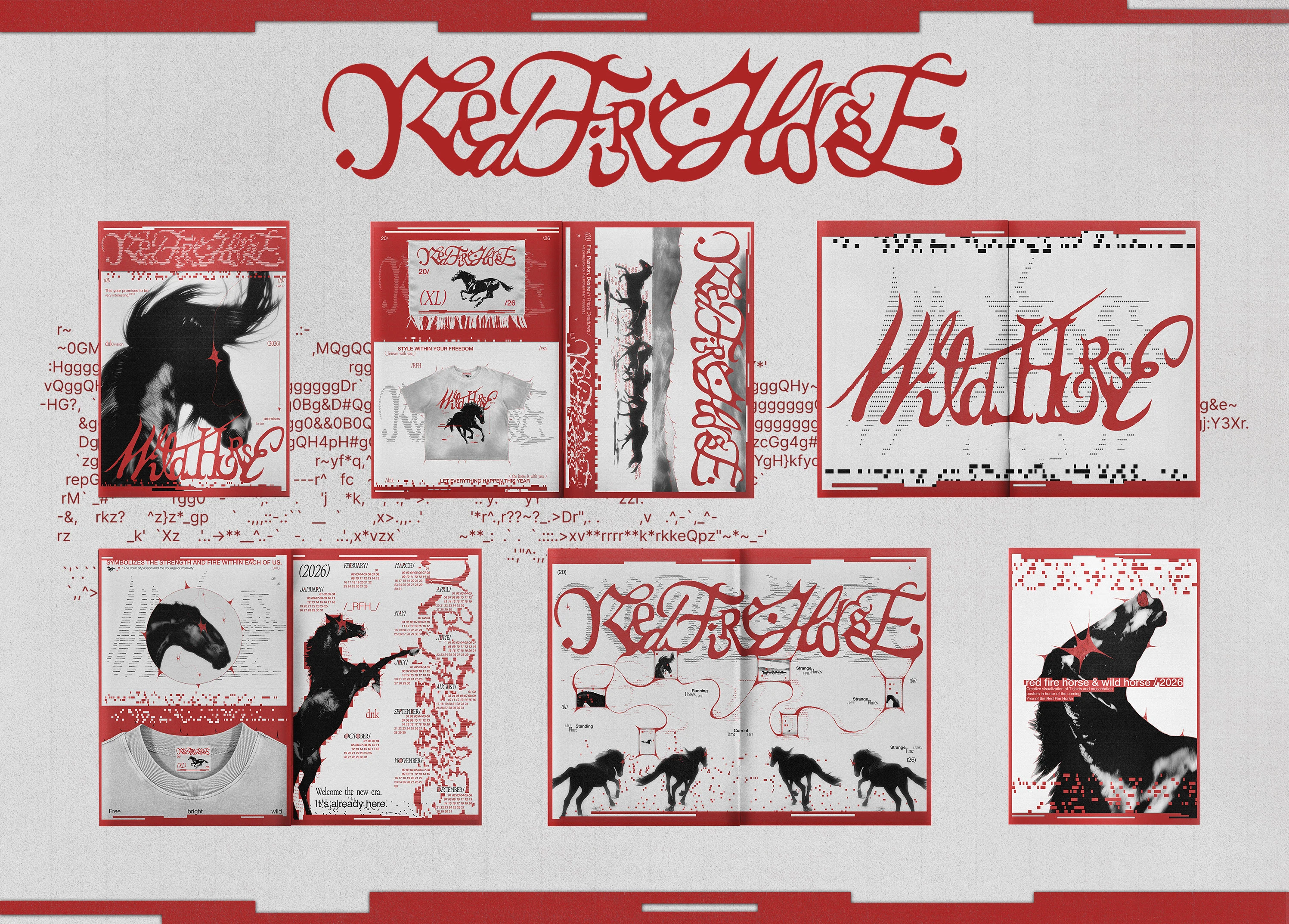 RED FIRE HORSE & WILD HORSE — Изображение №2 — Брендинг, Графика на Dprofile
