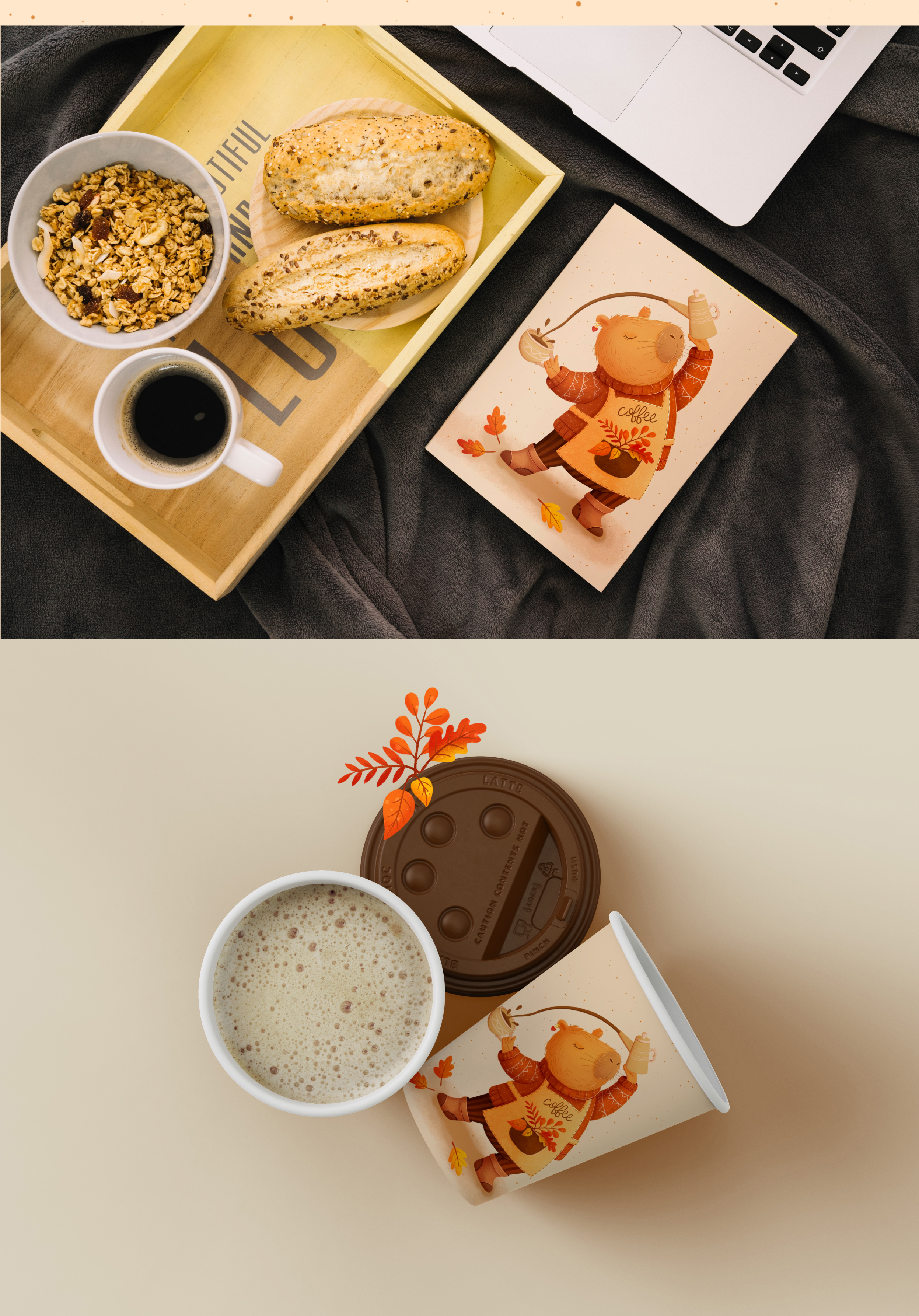 Маскот для уютной кофейни — Изображение №4 — Брендинг, Иллюстрация на Dprofile