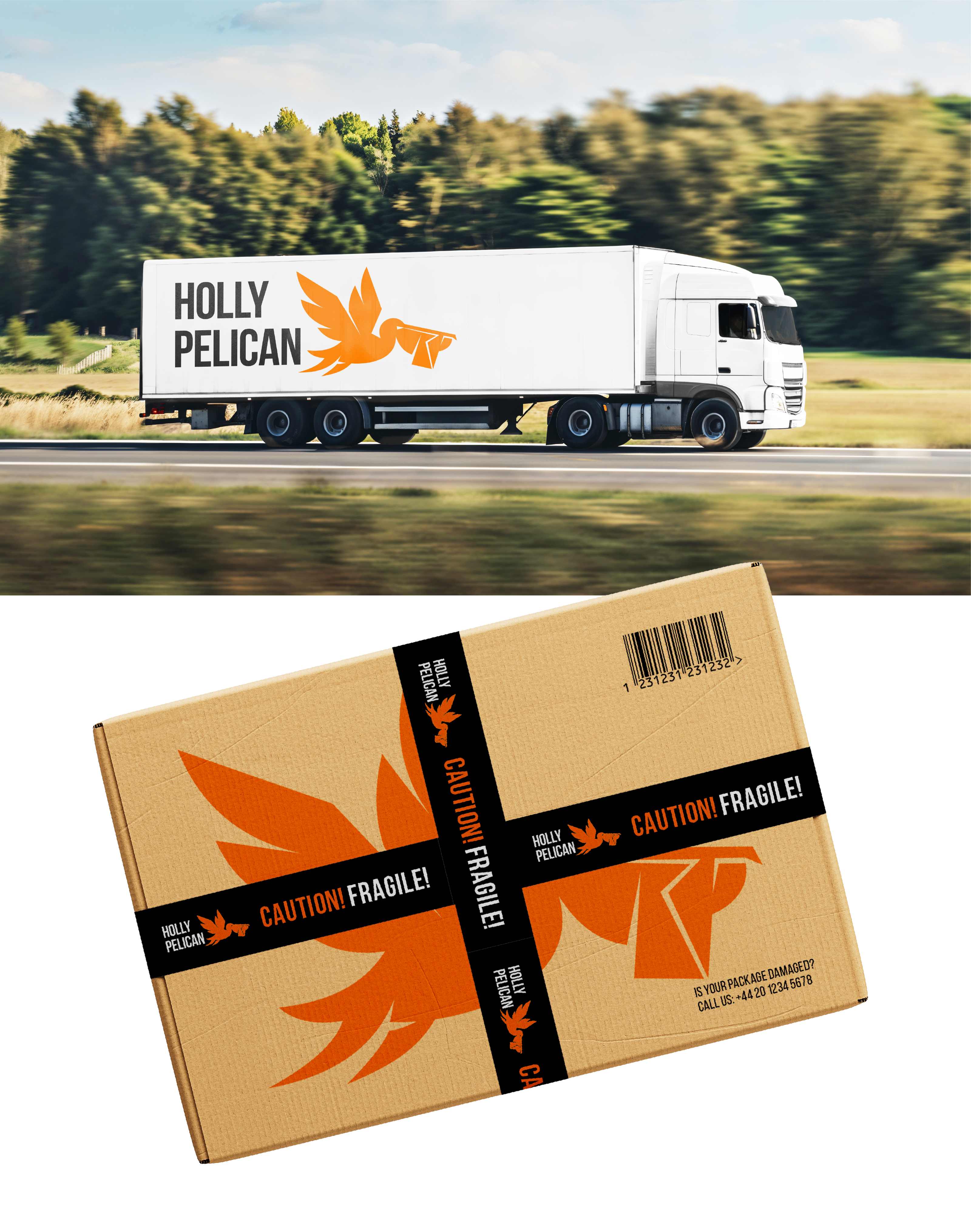 HOLLY PELICAN – экспресс-доставка грузов и документов — Изображение №5 — Брендинг на Dprofile