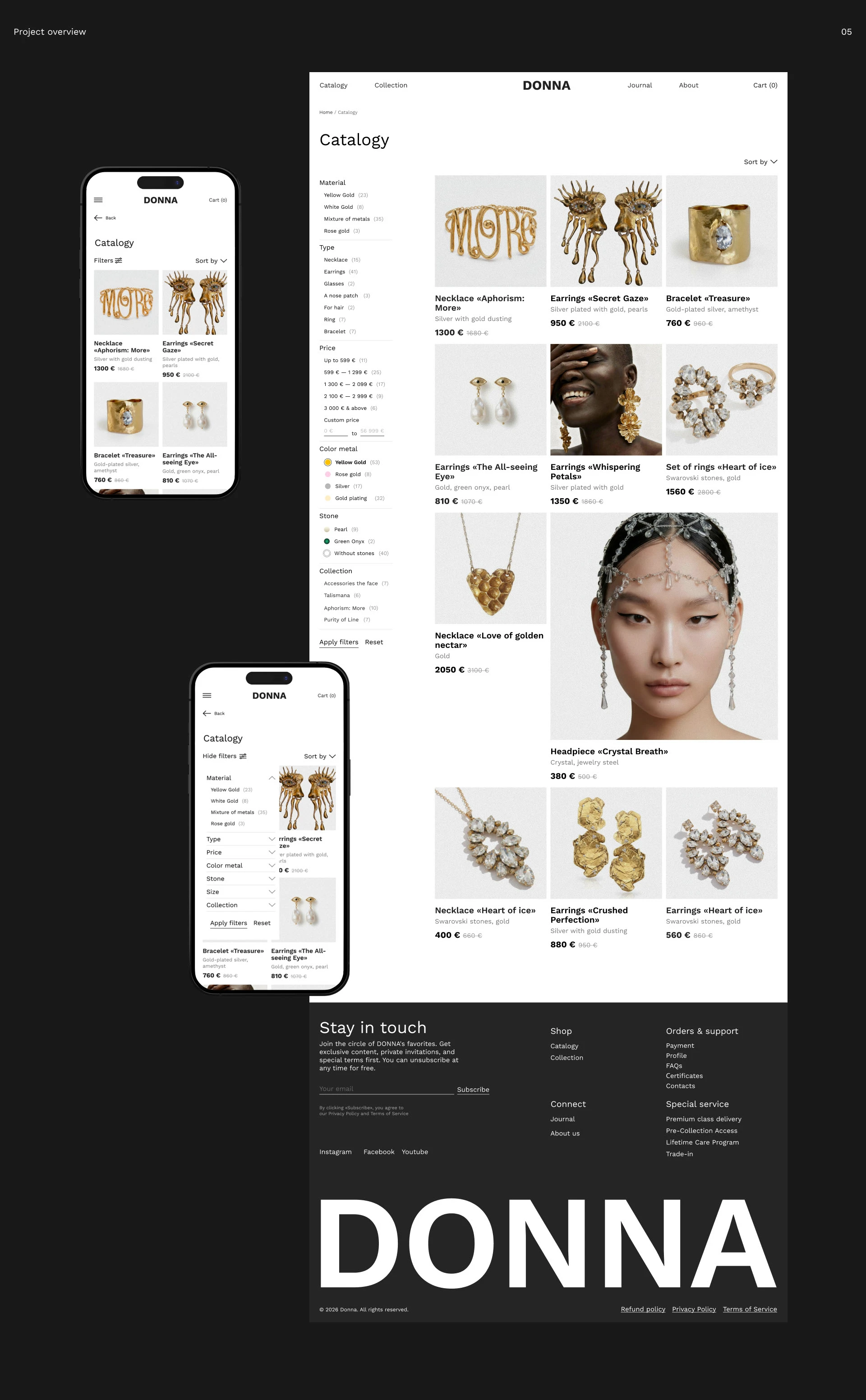 Website jewelry brand — Изображение №9 — Интерфейсы, Маркетинг на Dprofile