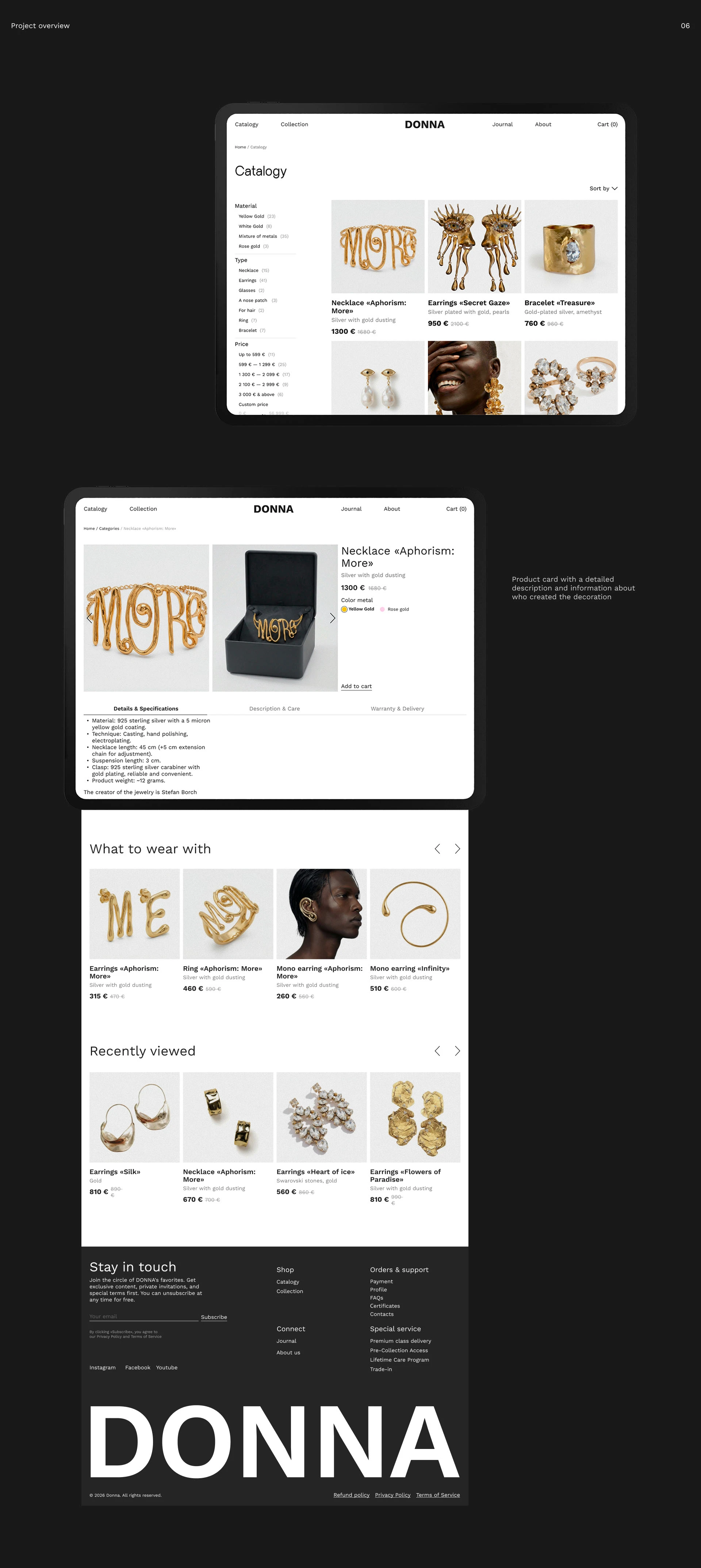 Website jewelry brand — Изображение №11 — Интерфейсы, Маркетинг на Dprofile