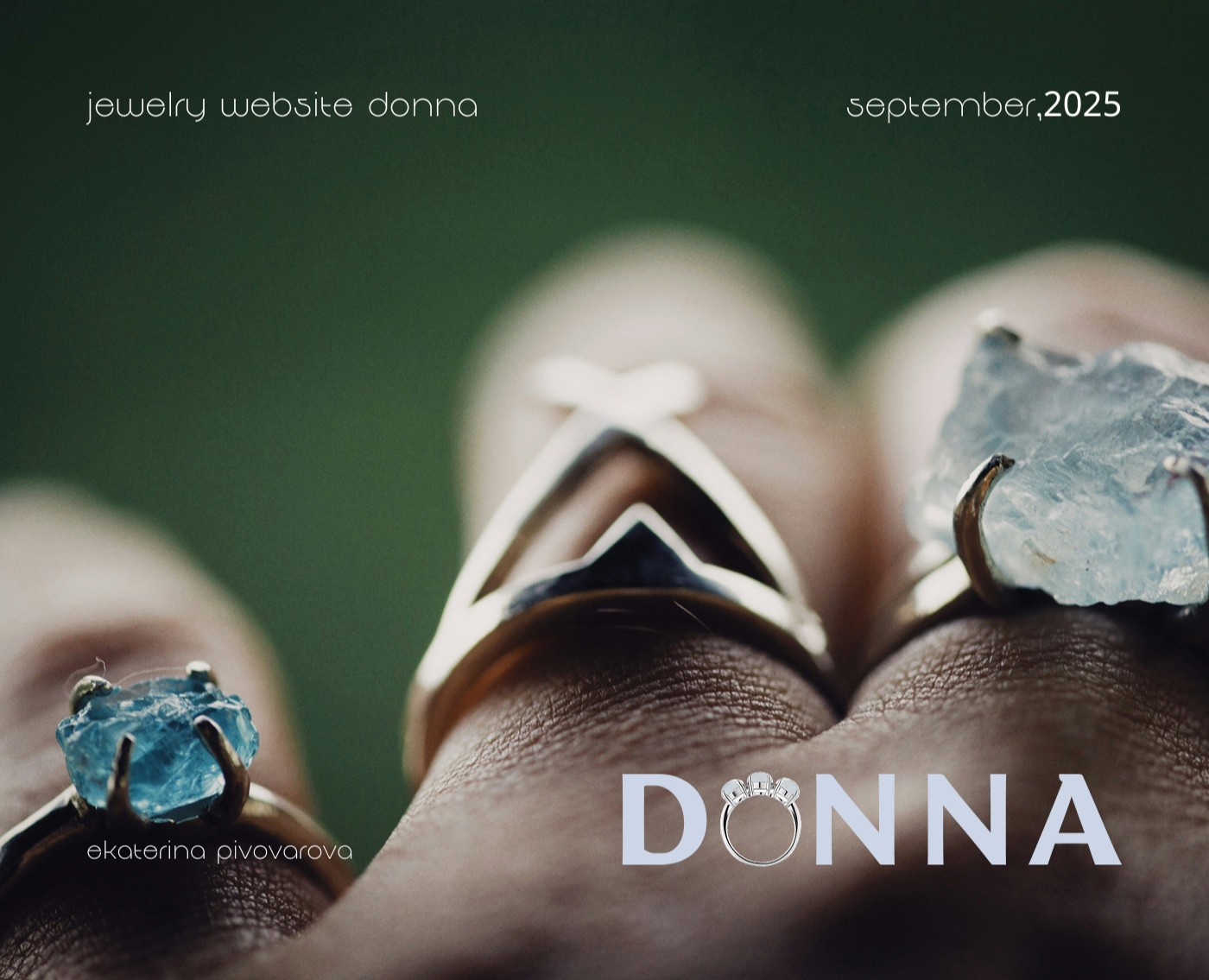 jewelry website DONNA — Интерфейсы на Dprofile