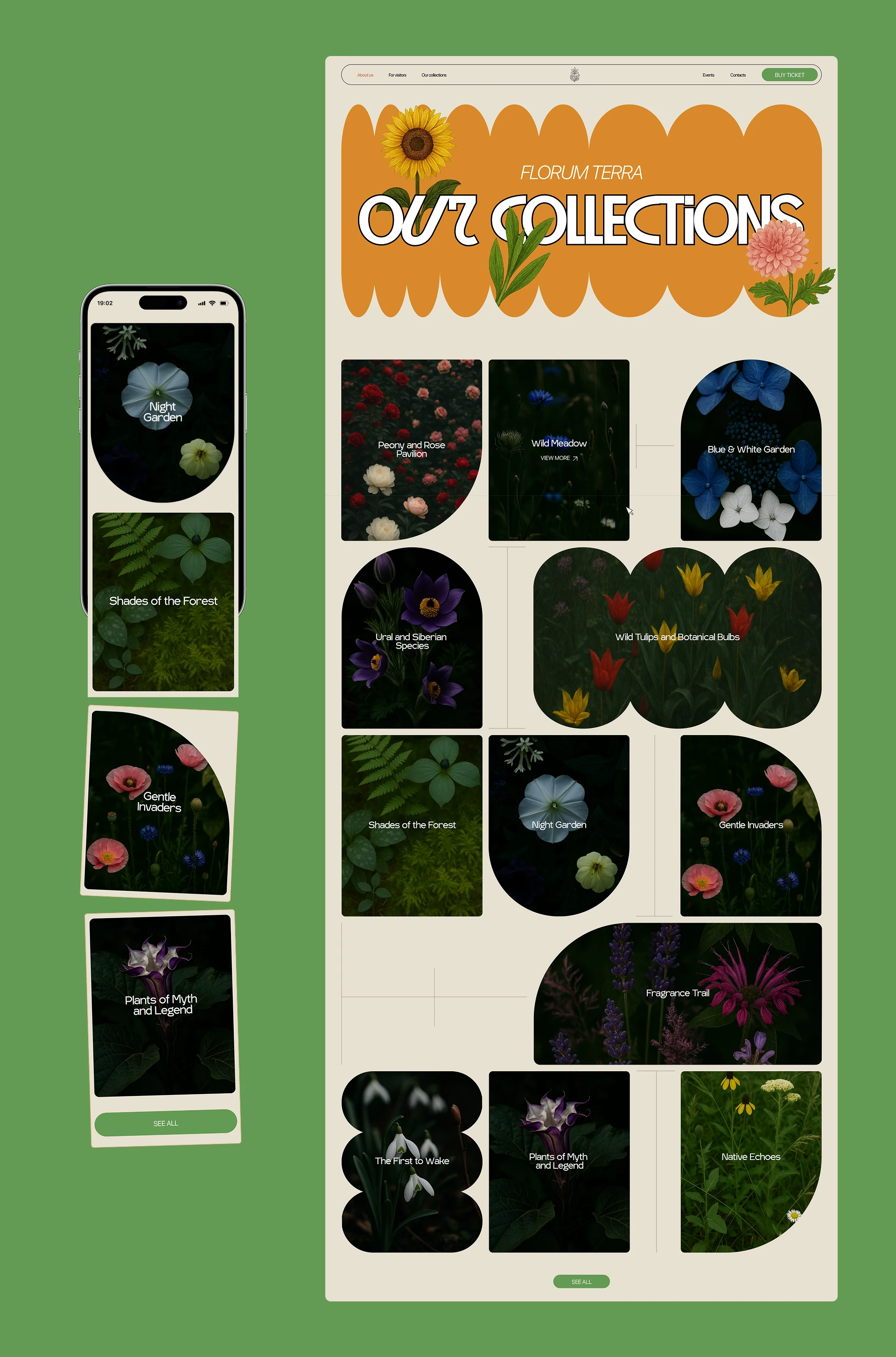 Botanical Garden | Corporate Website — Изображение №5 — Интерфейсы, Брендинг на Dprofile