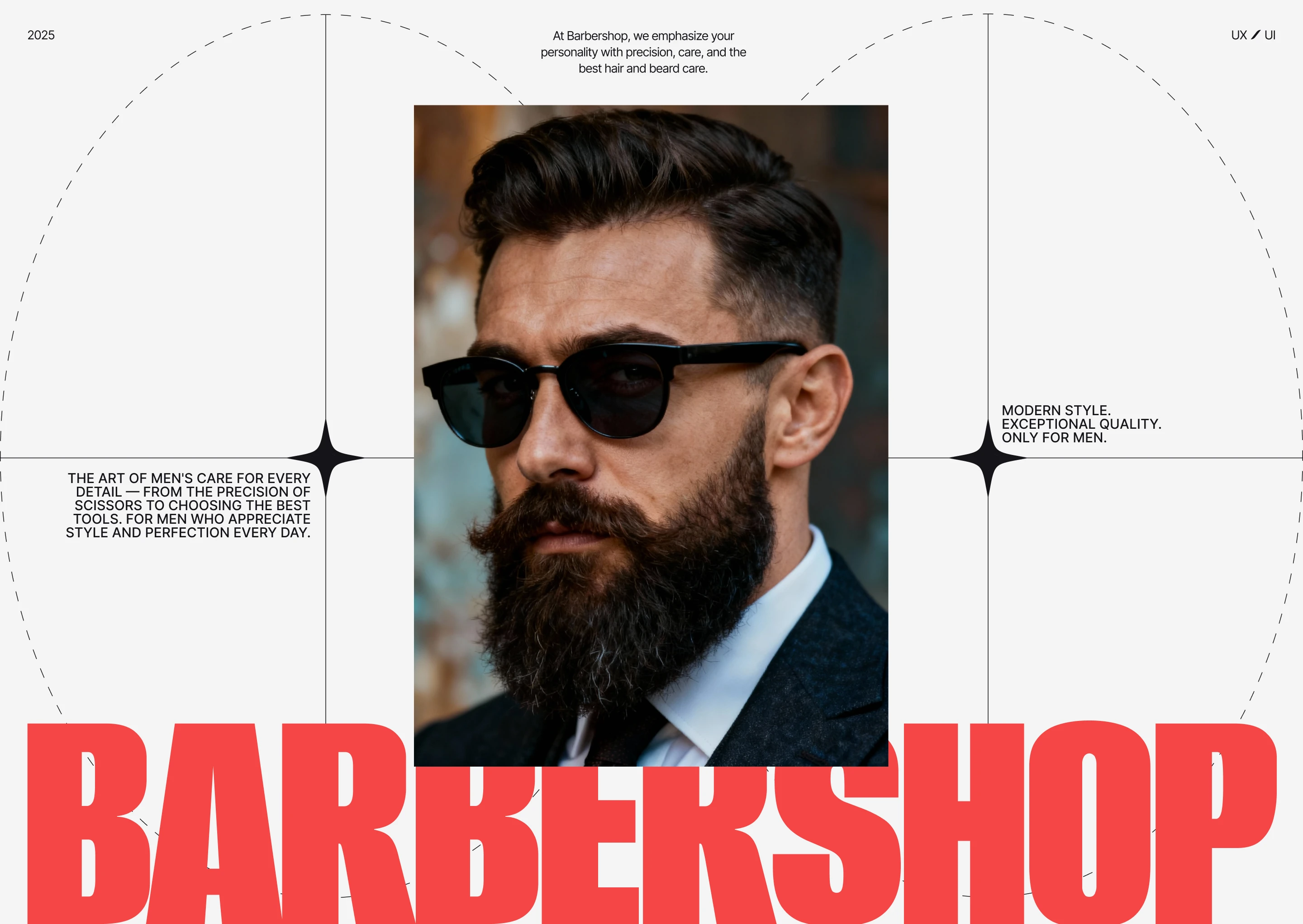 Barbershop Website | Exclusive Men's SPA — Изображение №1 — Интерфейсы, Анимация на Dprofile