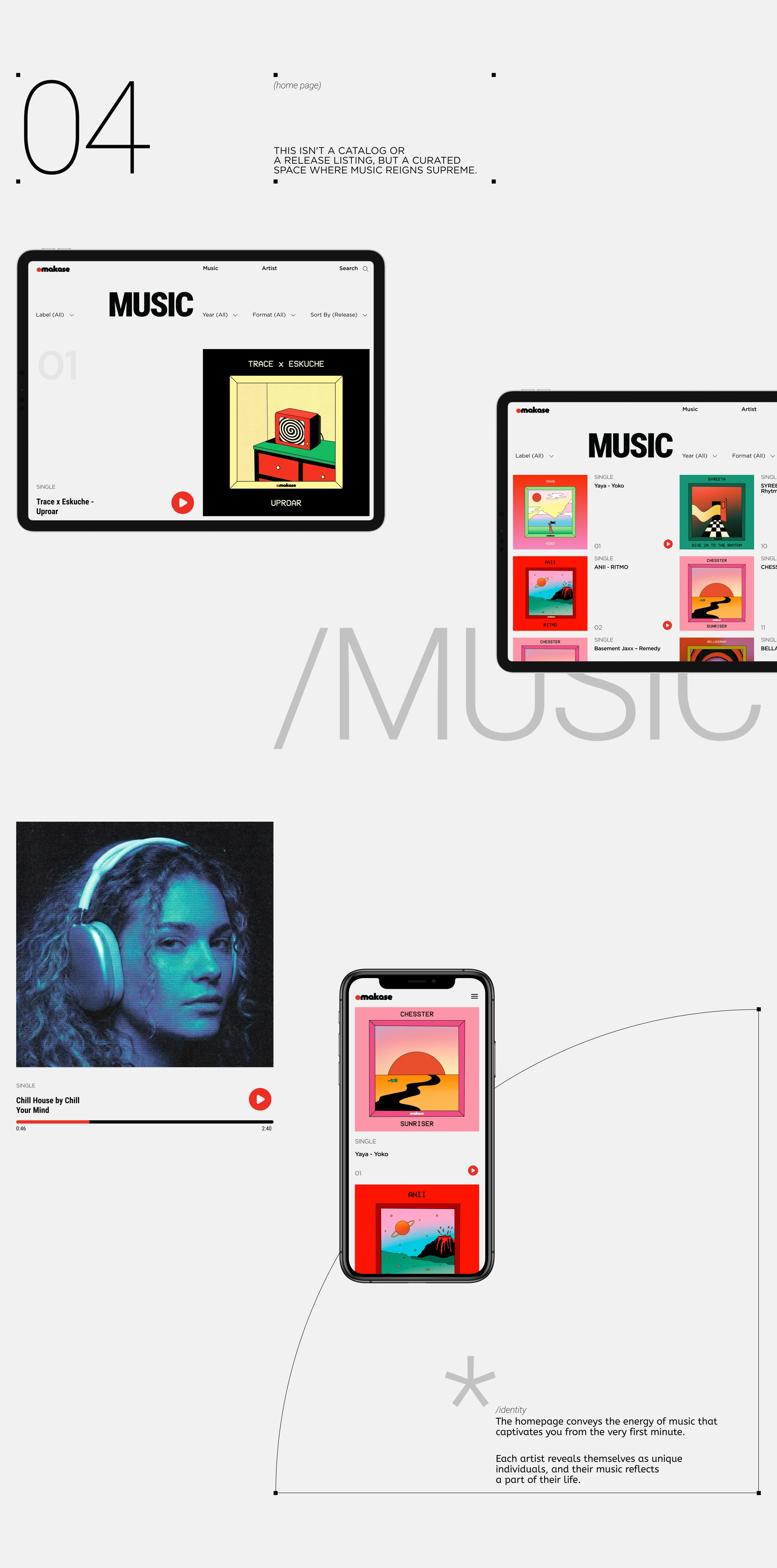 Omakase - сайт агенства музыкального продвижения — Изображение №4 — Интерфейсы на Dprofile