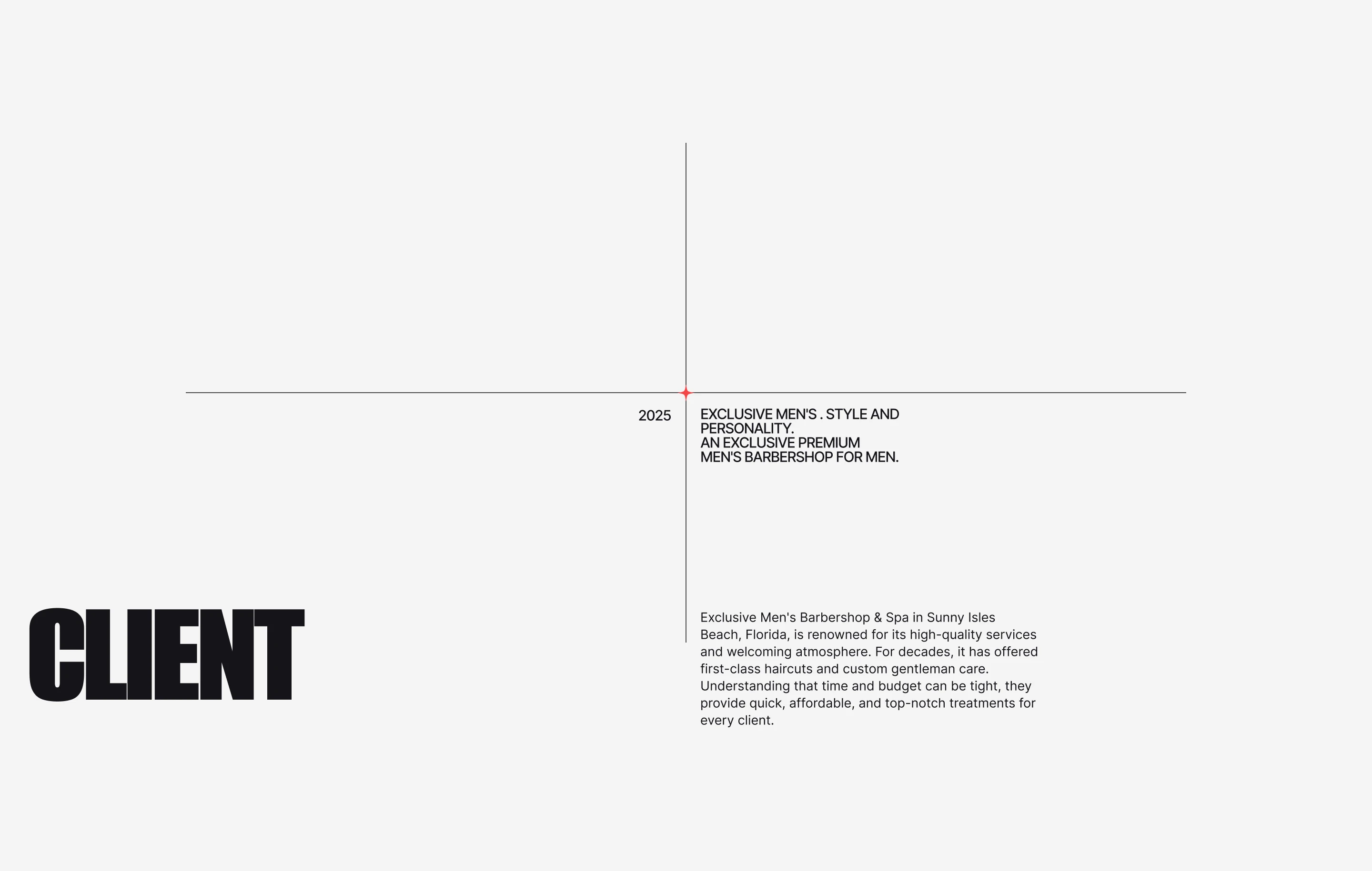 Barbershop Website | Exclusive Men's SPA — Изображение №2 — Интерфейсы, Анимация на Dprofile