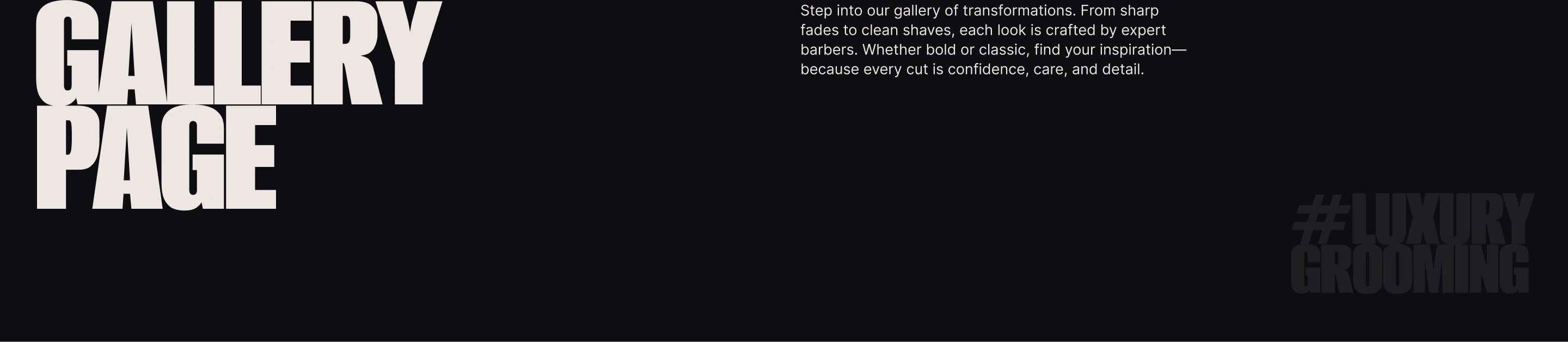 Barbershop Website | Exclusive Men's SPA — Изображение №7 — Интерфейсы, Анимация на Dprofile