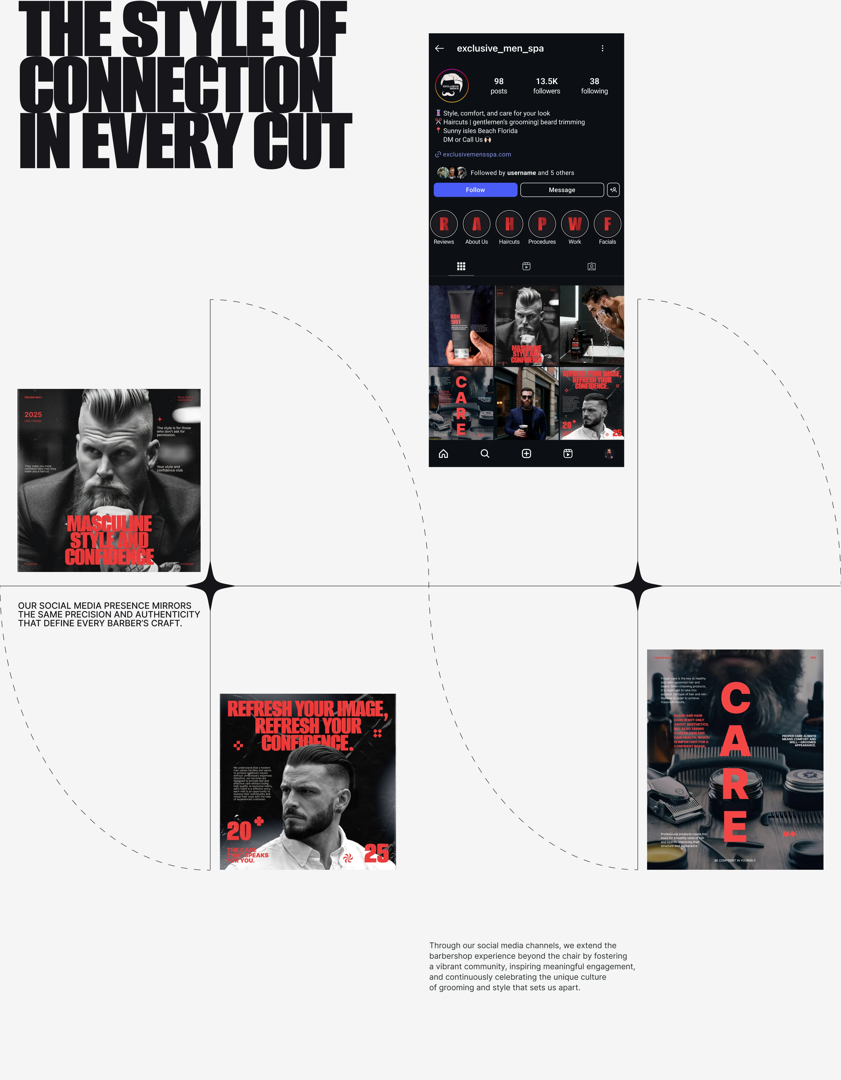 Barbershop Website | Exclusive Men's SPA — Изображение №12 — Интерфейсы, Анимация на Dprofile