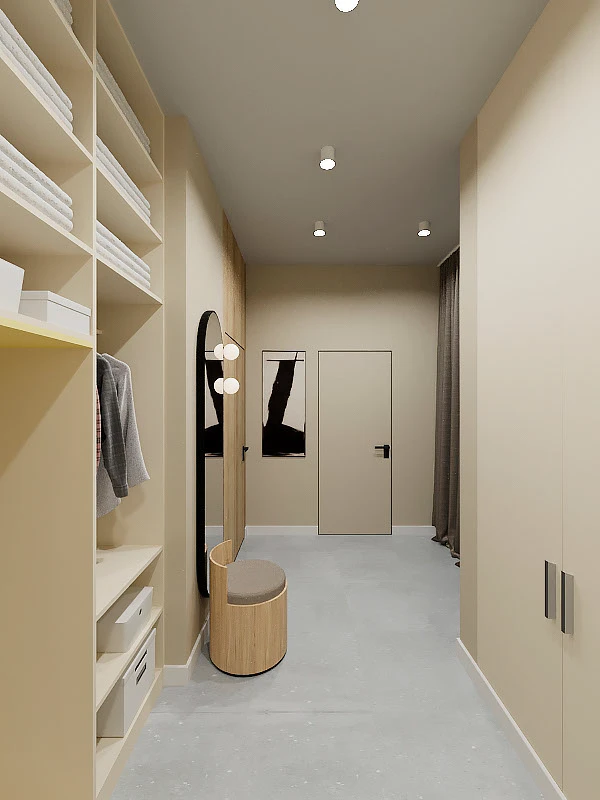 Входная зона и зоны постирочной, кабинет — Изображение №4 — 3D на Dprofile