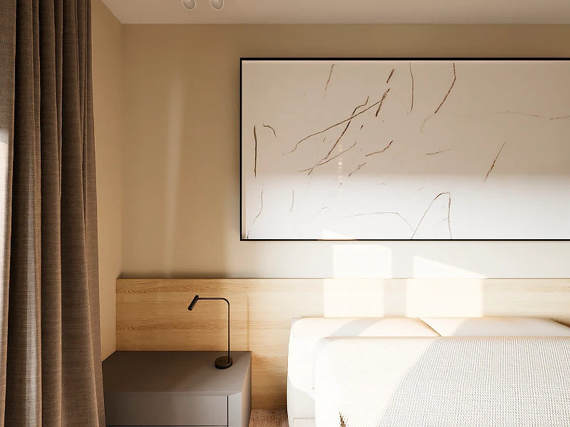 Cпальня в современном минималистичном стиле для Archblack — Изображение №6 — 3D на Dprofile