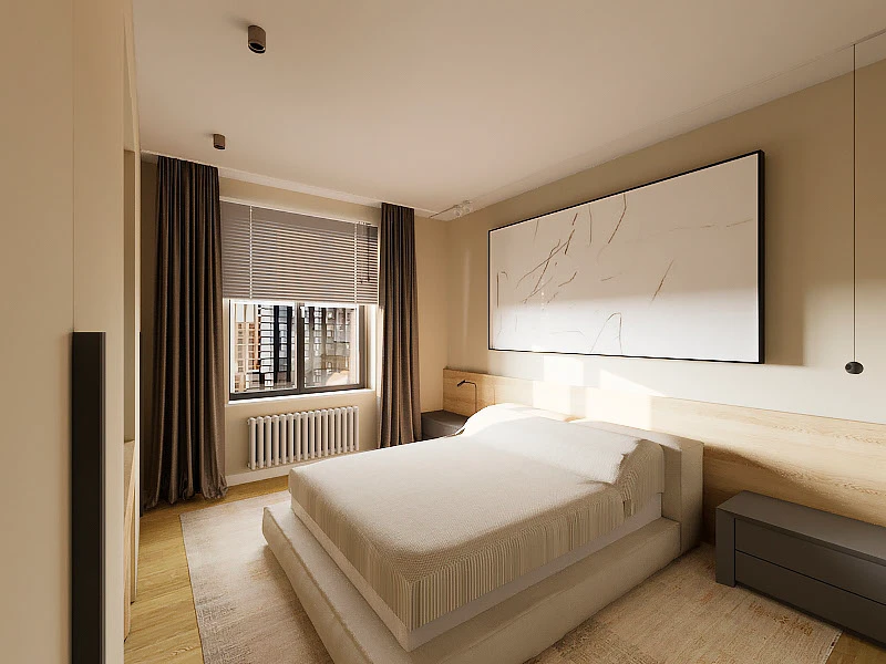 Cпальня в современном минималистичном стиле для Archblack — Изображение №5 — 3D на Dprofile