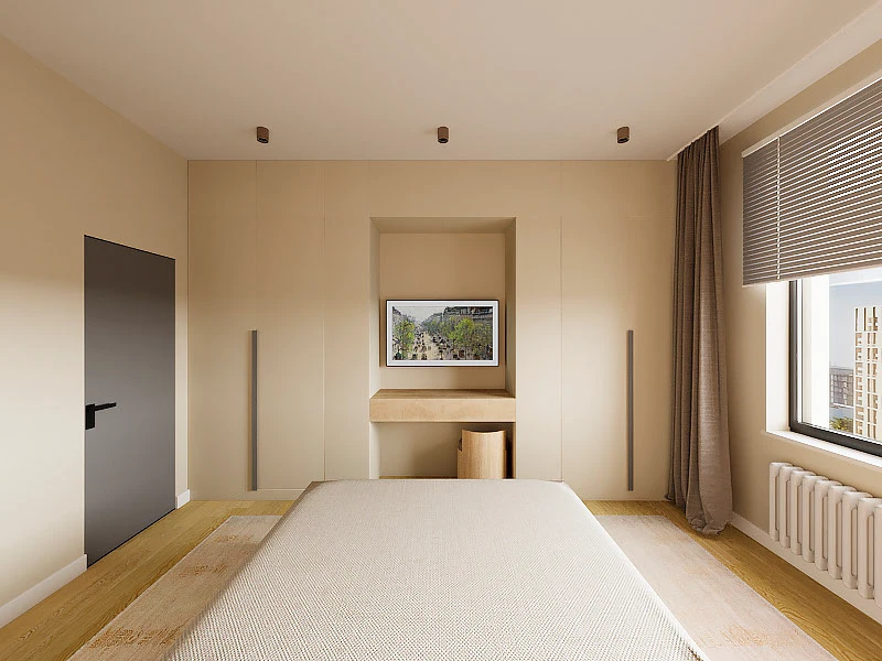 Cпальня в современном минималистичном стиле для Archblack — Изображение №2 — 3D на Dprofile