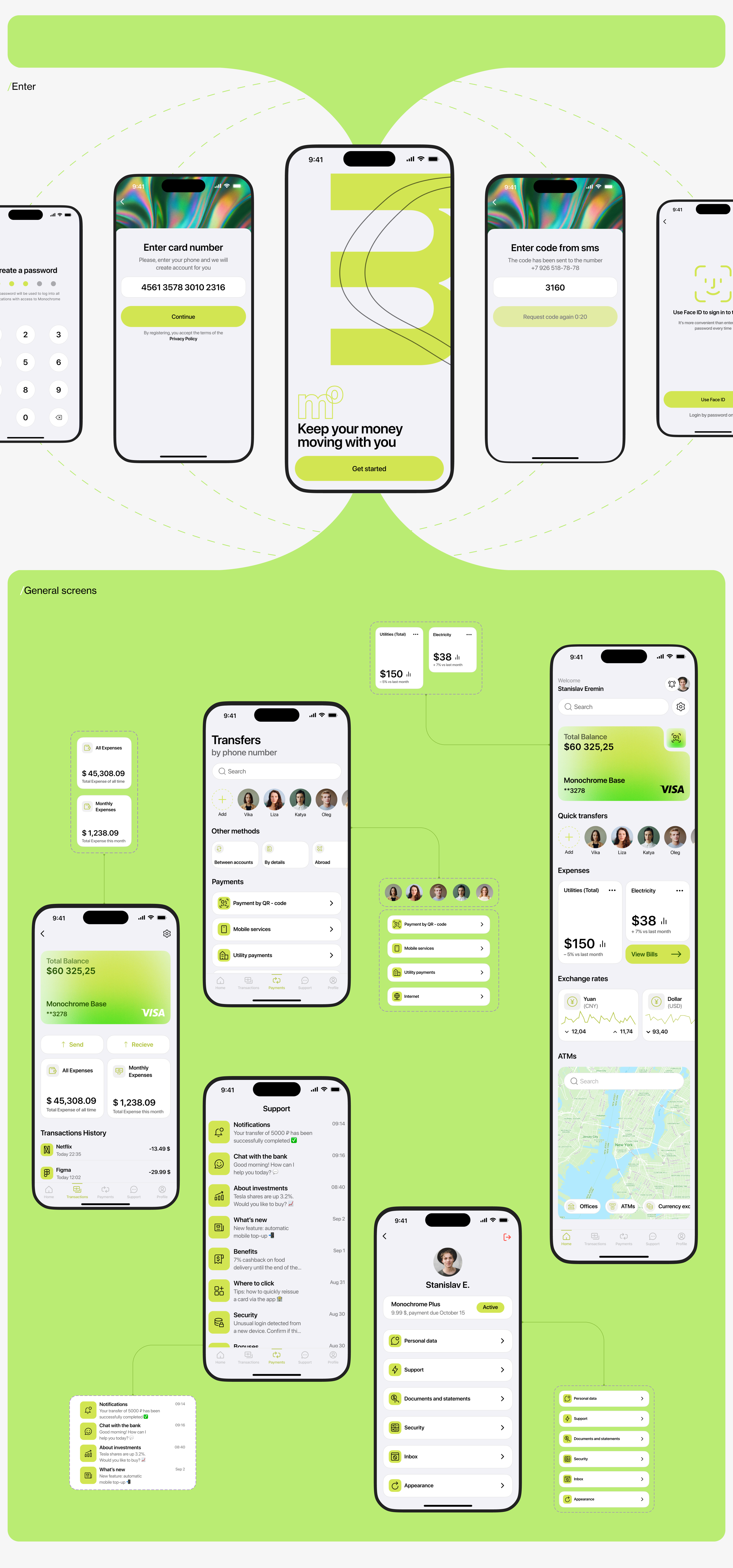 Monochrome - Банковское Приложение — Изображение №8 — Интерфейсы на Dprofile