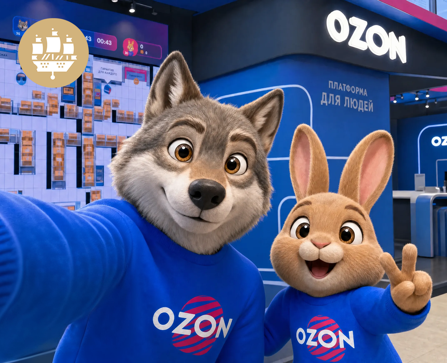 Ozon ПМЭФ 2026 — 3D, Интерфейсы на Dprofile
