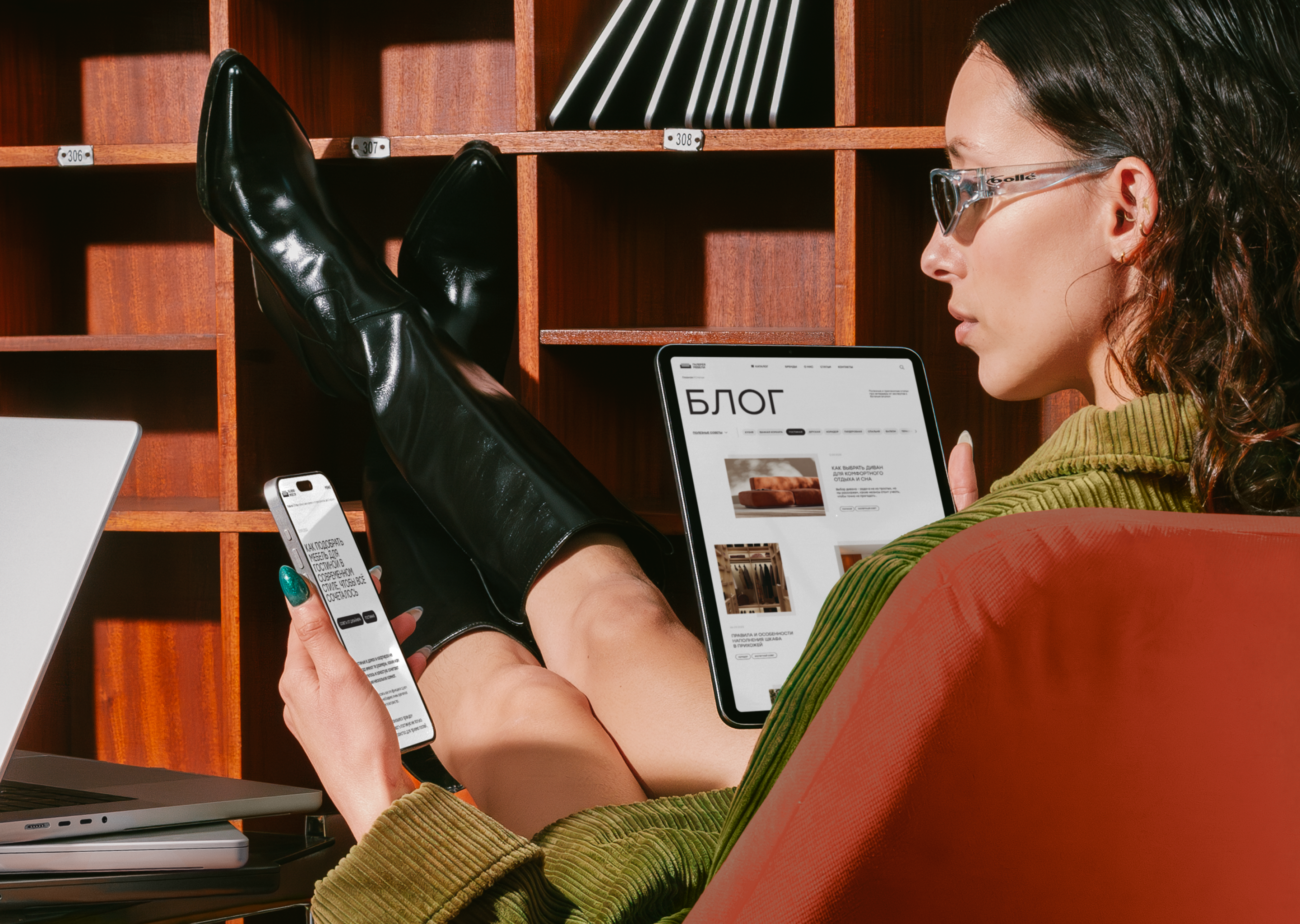 Блог на сайте мебельного центра — Изображение №1 — Интерфейсы на Dprofile