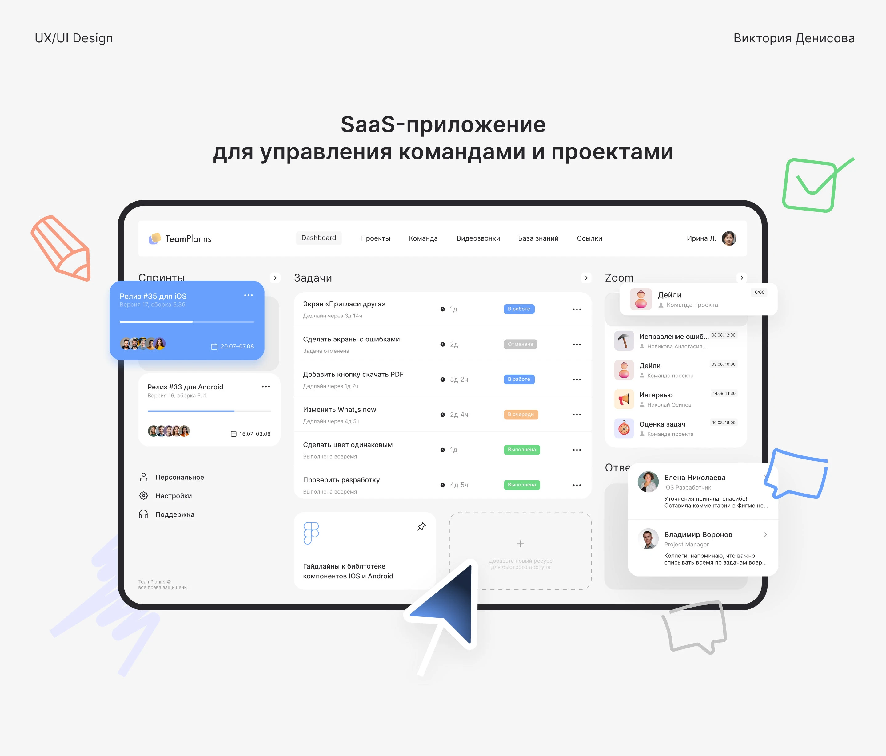 SaaS-приложение для команды | Dashboard — Изображение №1 — Интерфейсы на Dprofile