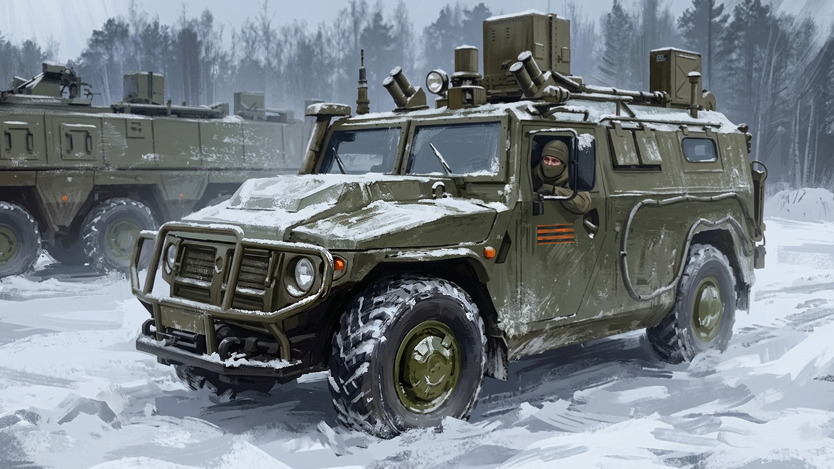 Зимний Тигр — Изображение №1 — Иллюстрация на Dprofile