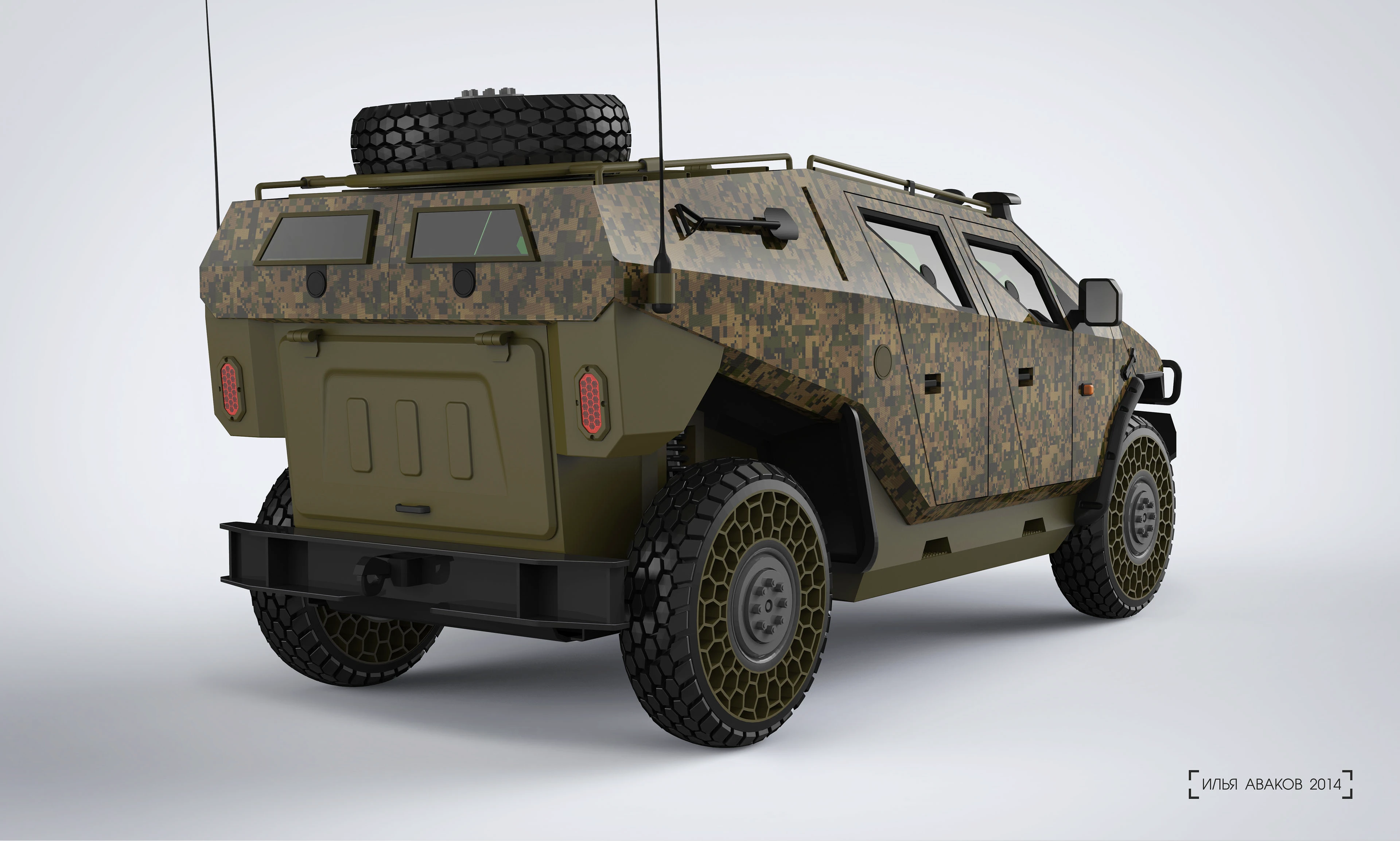 Military concept car — Изображение №3 — Иллюстрация на Dprofile