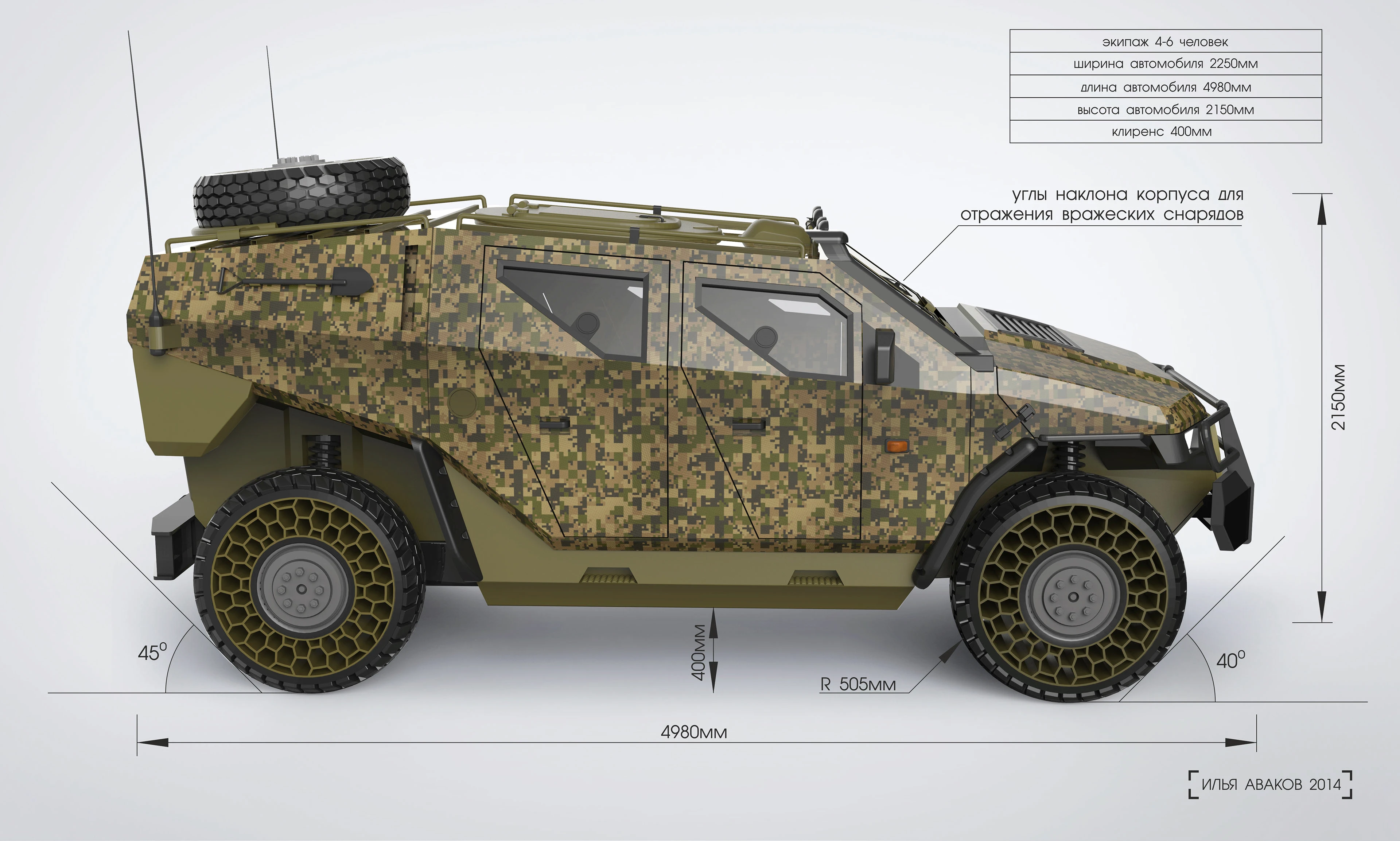 Military concept car — Изображение №4 — Иллюстрация на Dprofile