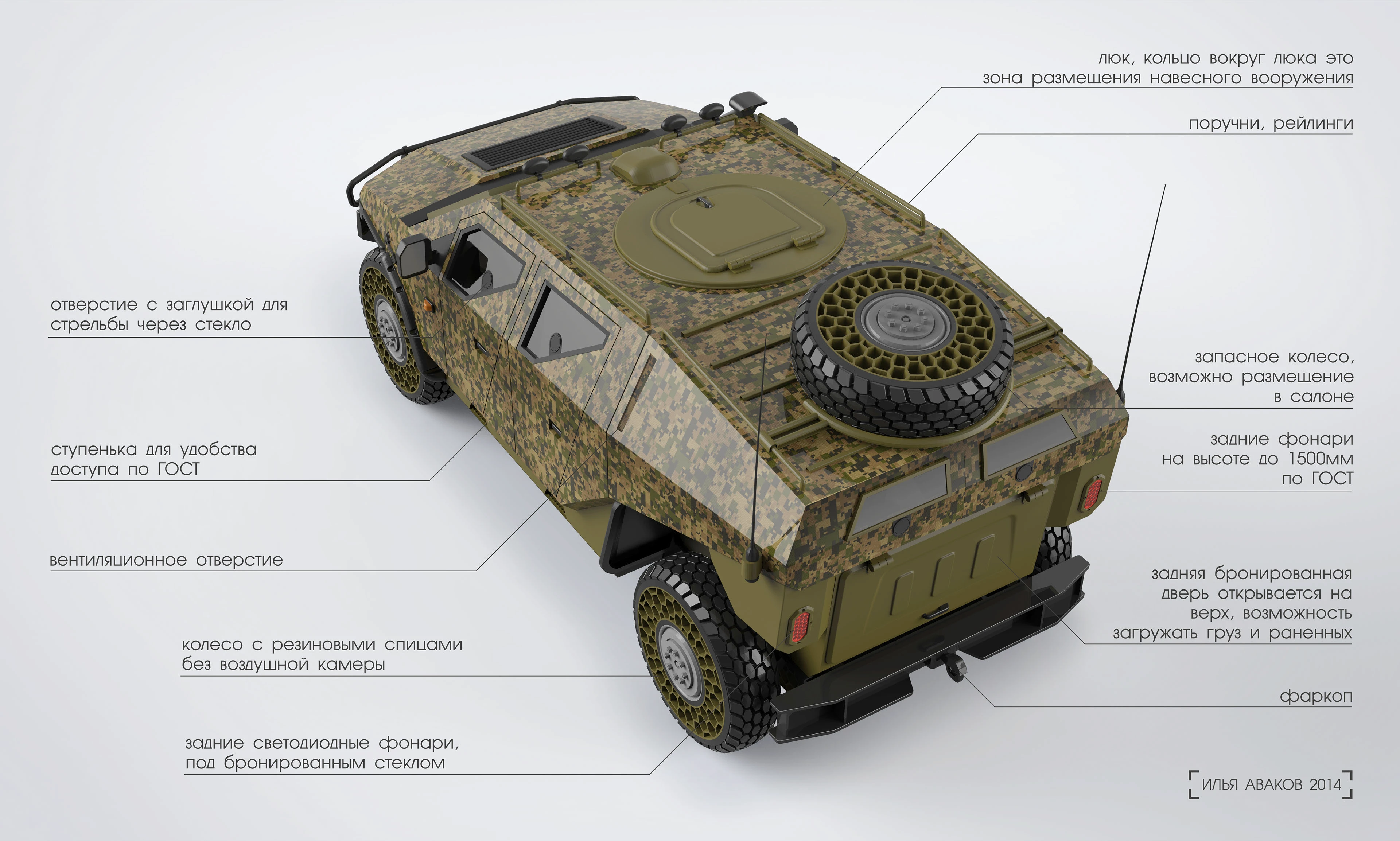 Military concept car — Изображение №5 — Иллюстрация на Dprofile