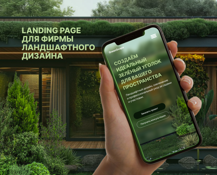 Landing Page & UI/UX Concept — Интерфейсы на Dprofile
