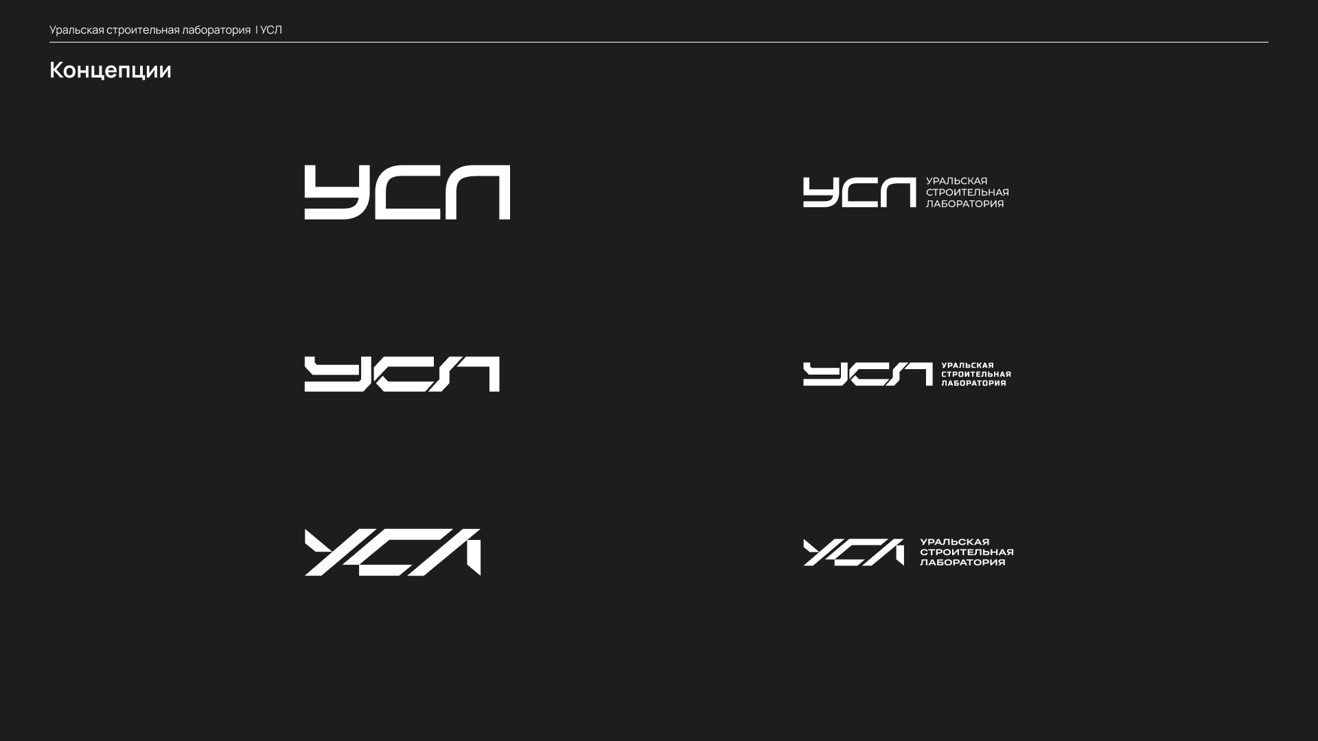 Логотип | УСЛ - Уральская строительная лаборатория — Изображение №9 — Брендинг, Графика на Dprofile