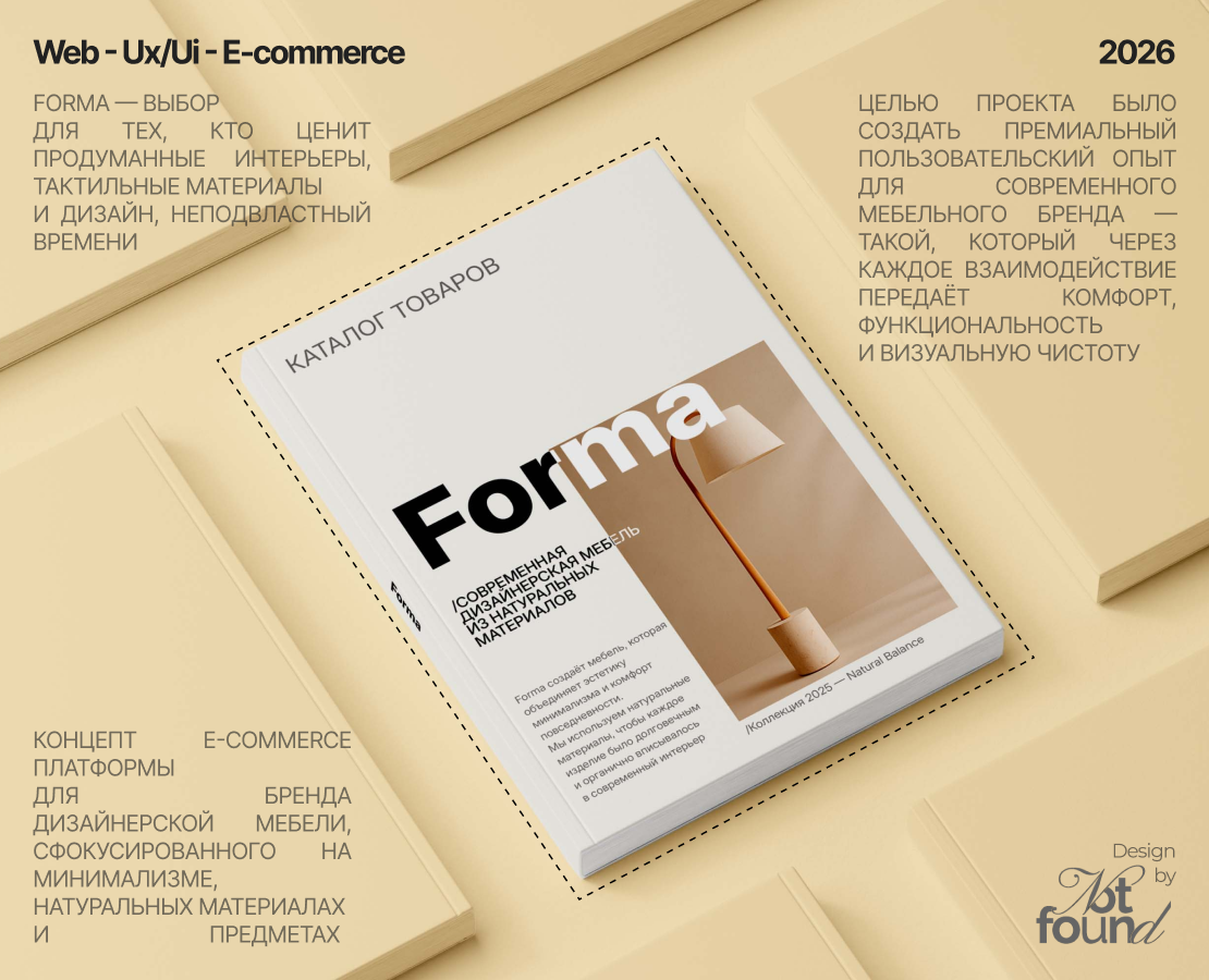 Forma — минималистичный e-commerce мебели — Интерфейсы, Анимация на Dprofile