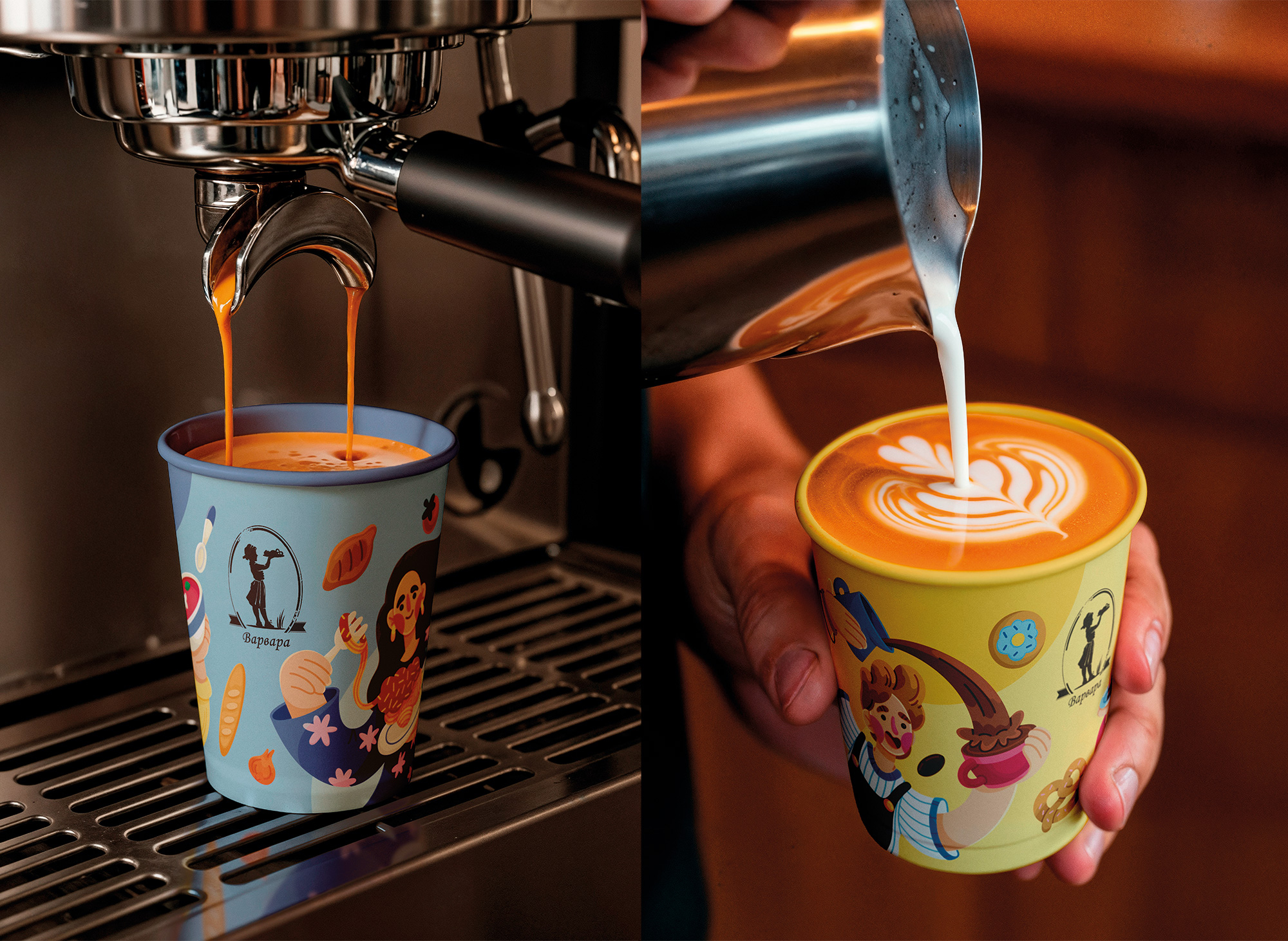 Дизайн кофейных стаканчиков для пекарни — Изображение №6 — Брендинг, Иллюстрация на Dprofile