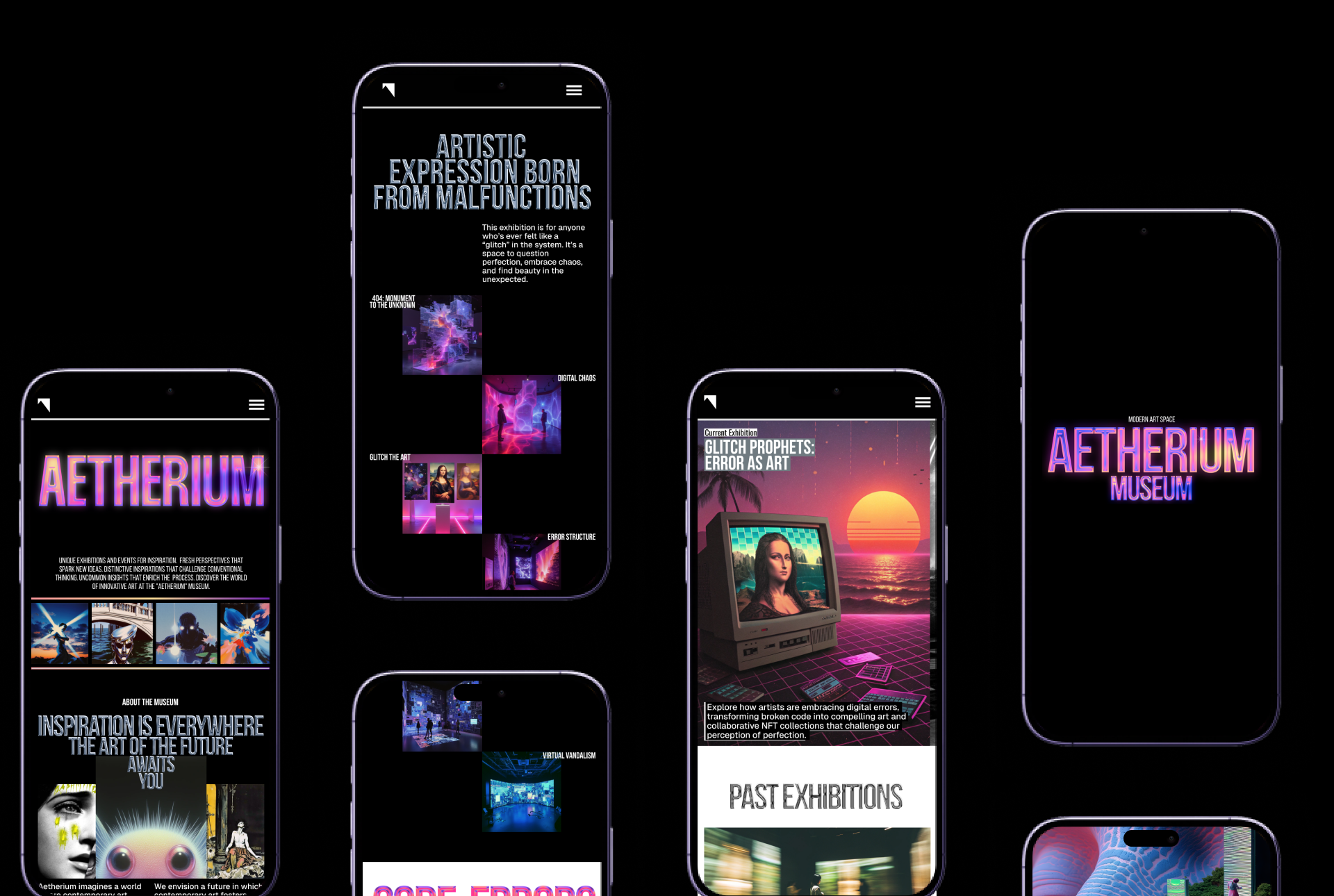 AETHERIUM | Музей современного искусства — Изображение №17 — Интерфейсы, Брендинг на Dprofile