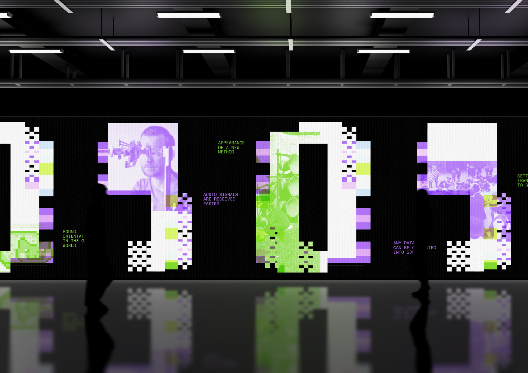 MUSIC OF DATA. Шрифт и айдентика для выставки — Изображение №3 — Брендинг, Графика на Dprofile