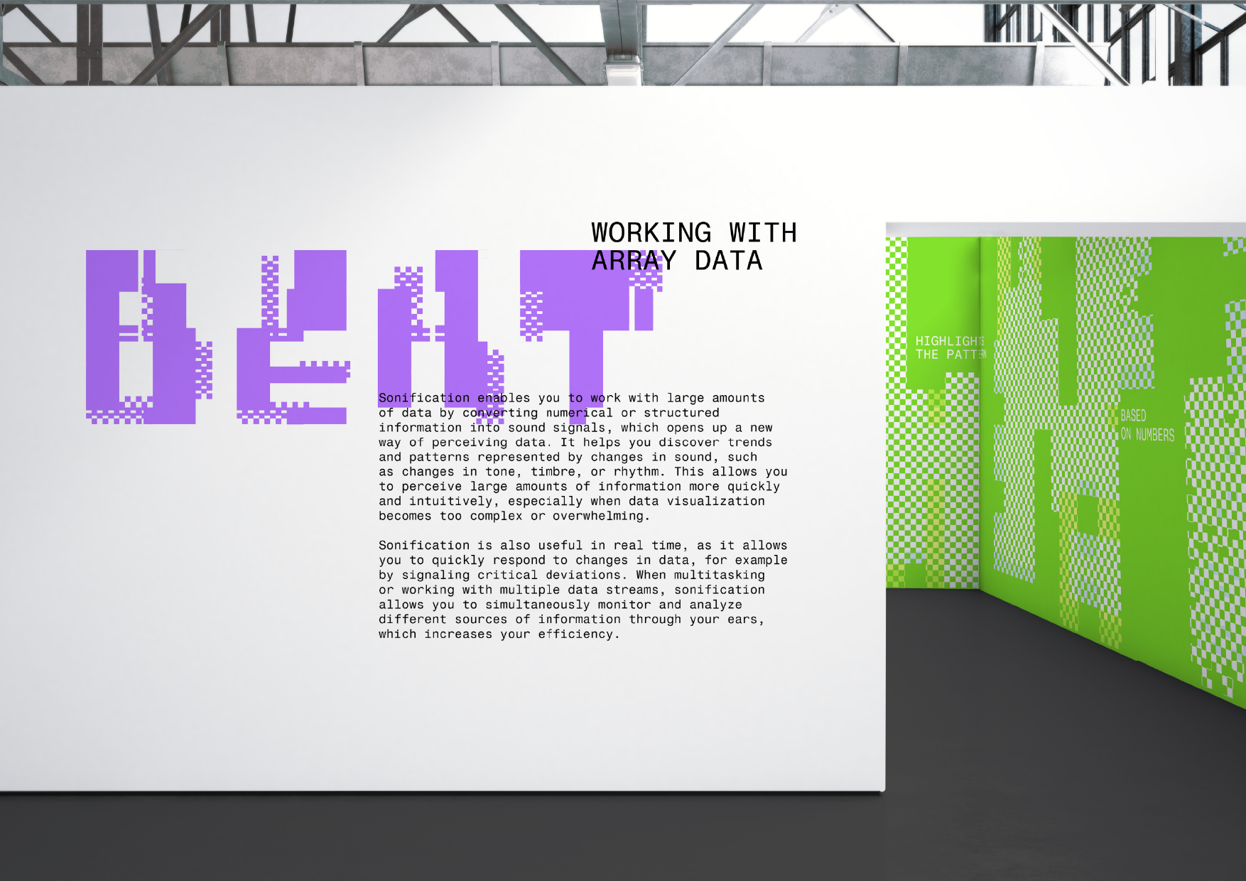 MUSIC OF DATA. Шрифт и айдентика для выставки — Изображение №5 — Брендинг, Графика на Dprofile