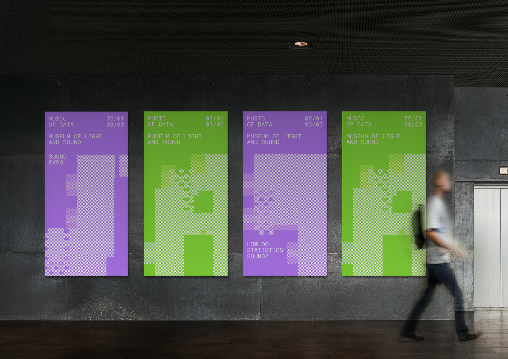 MUSIC OF DATA. Шрифт и айдентика для выставки — Изображение №15 — Брендинг, Графика на Dprofile