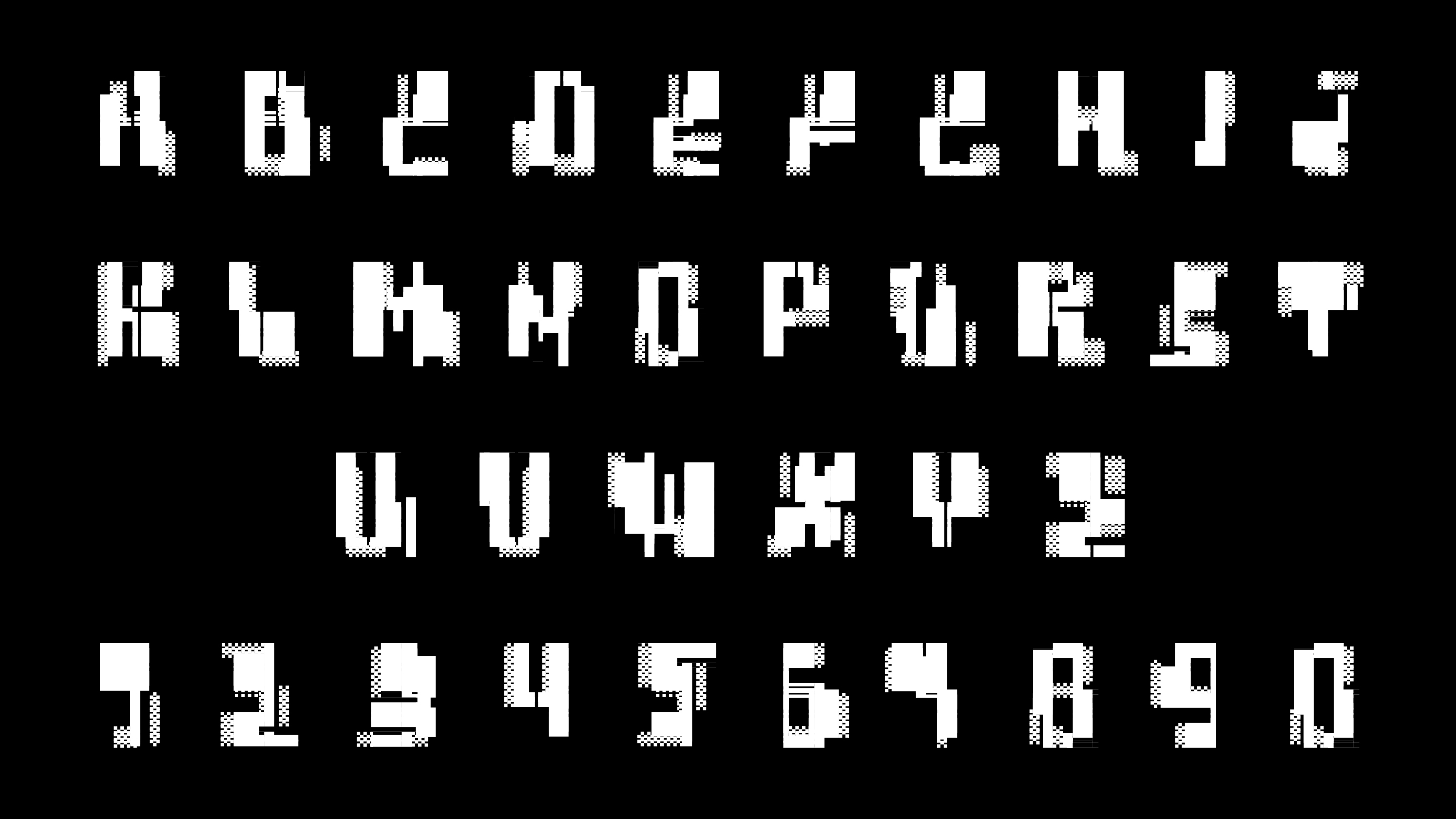 MUSIC OF DATA. Шрифт и айдентика для выставки — Изображение №2 — Брендинг, Графика на Dprofile