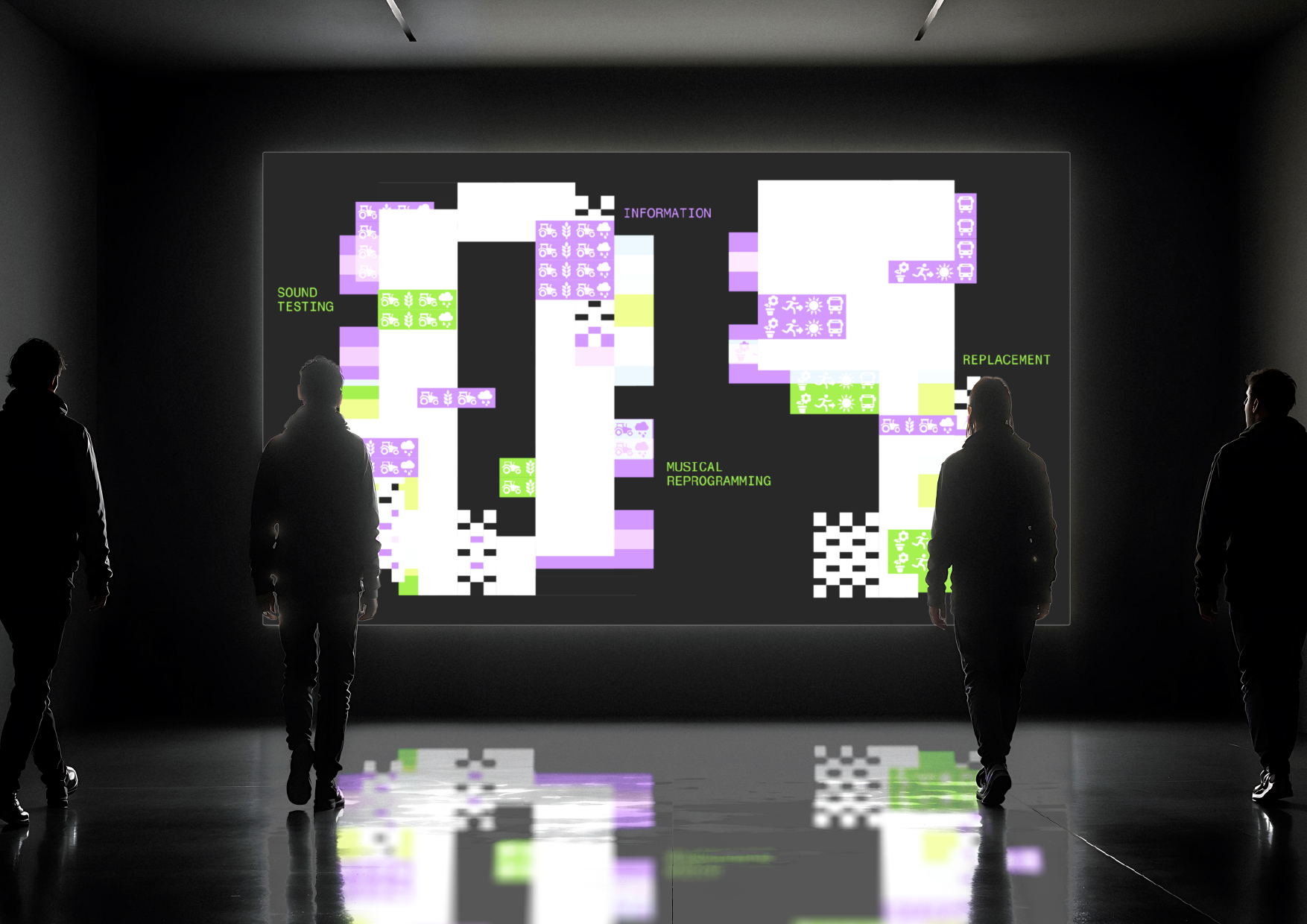 MUSIC OF DATA. Шрифт и айдентика для выставки — Изображение №4 — Брендинг, Графика на Dprofile