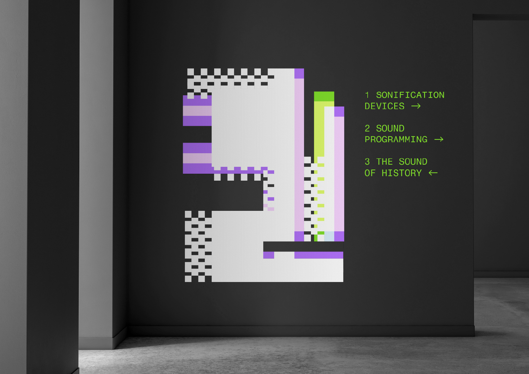 MUSIC OF DATA. Шрифт и айдентика для выставки — Изображение №11 — Брендинг, Графика на Dprofile